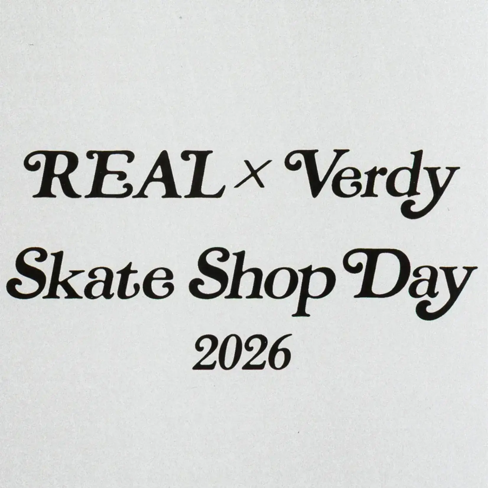 Real Skateboards Real - Verdy Oval Deck - 8.38" x 32.25" x 14.5" - SSD '26
