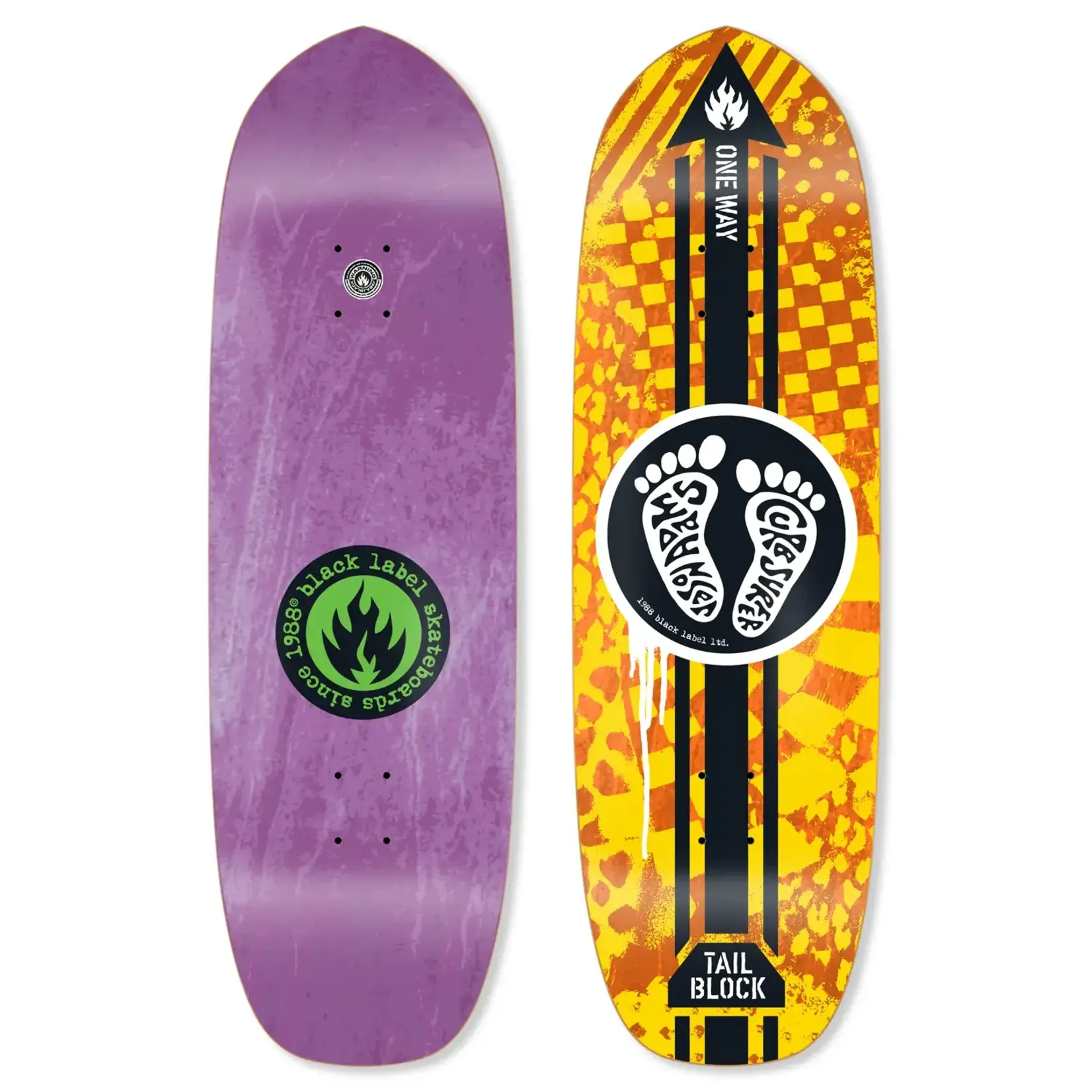 Black Label Black Label - Jason Adams Curb Surfer Deck - 9.75" x 32.825" x 14.5"
