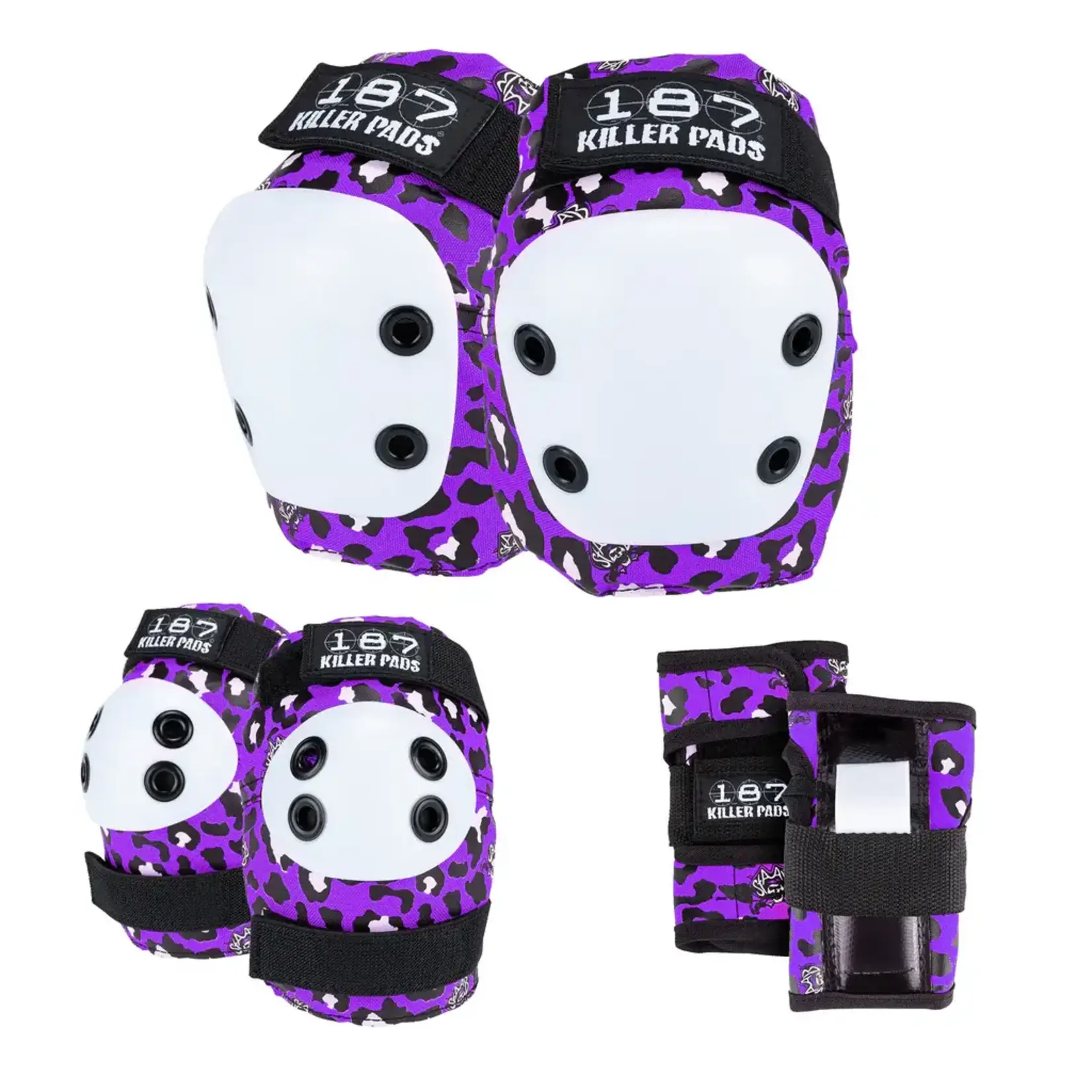 187 Killer Pads 187 Killer Pads - Kids Pre-K Six Pack Pad Set - Staab Purple