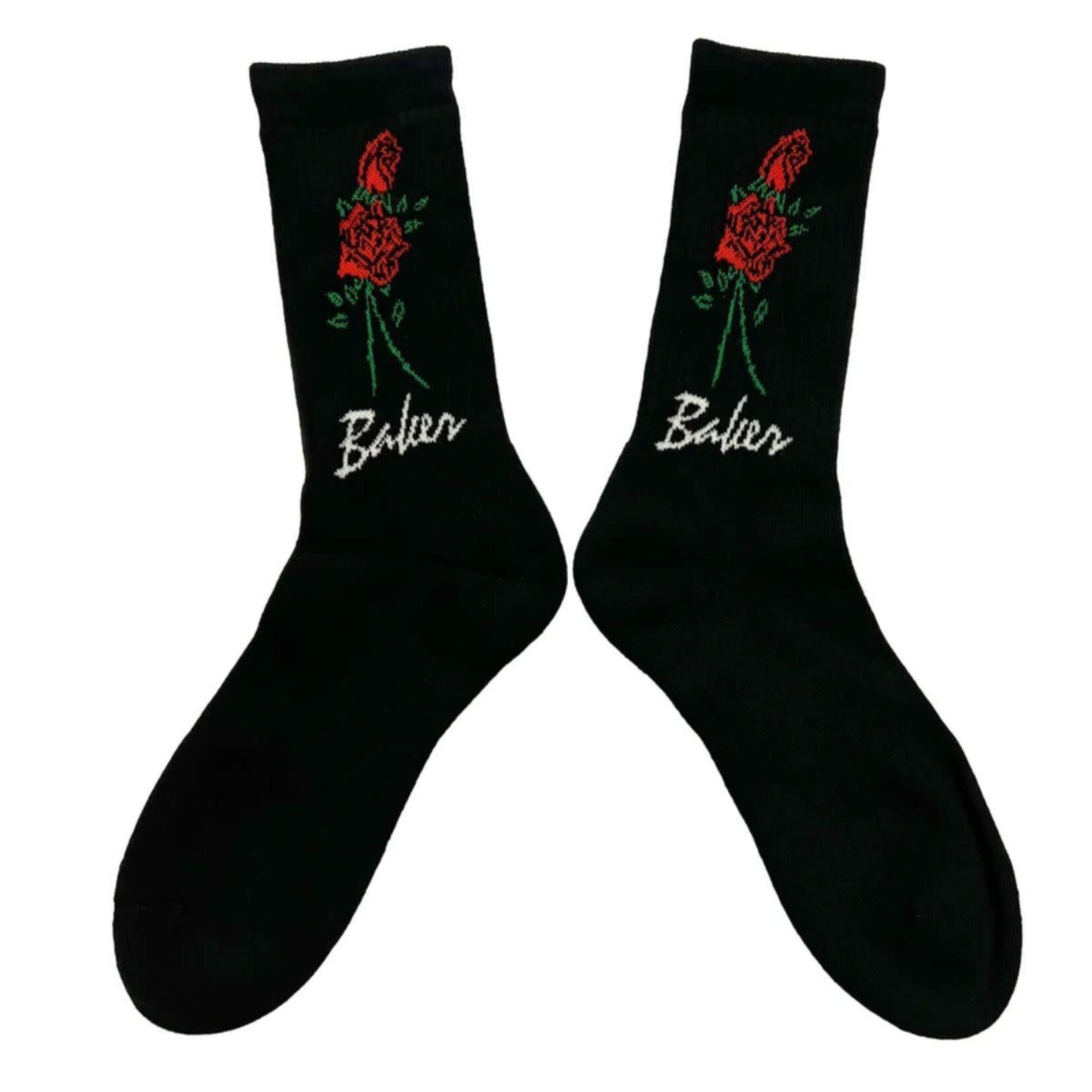 Baker Baker - Roses Socks - Black