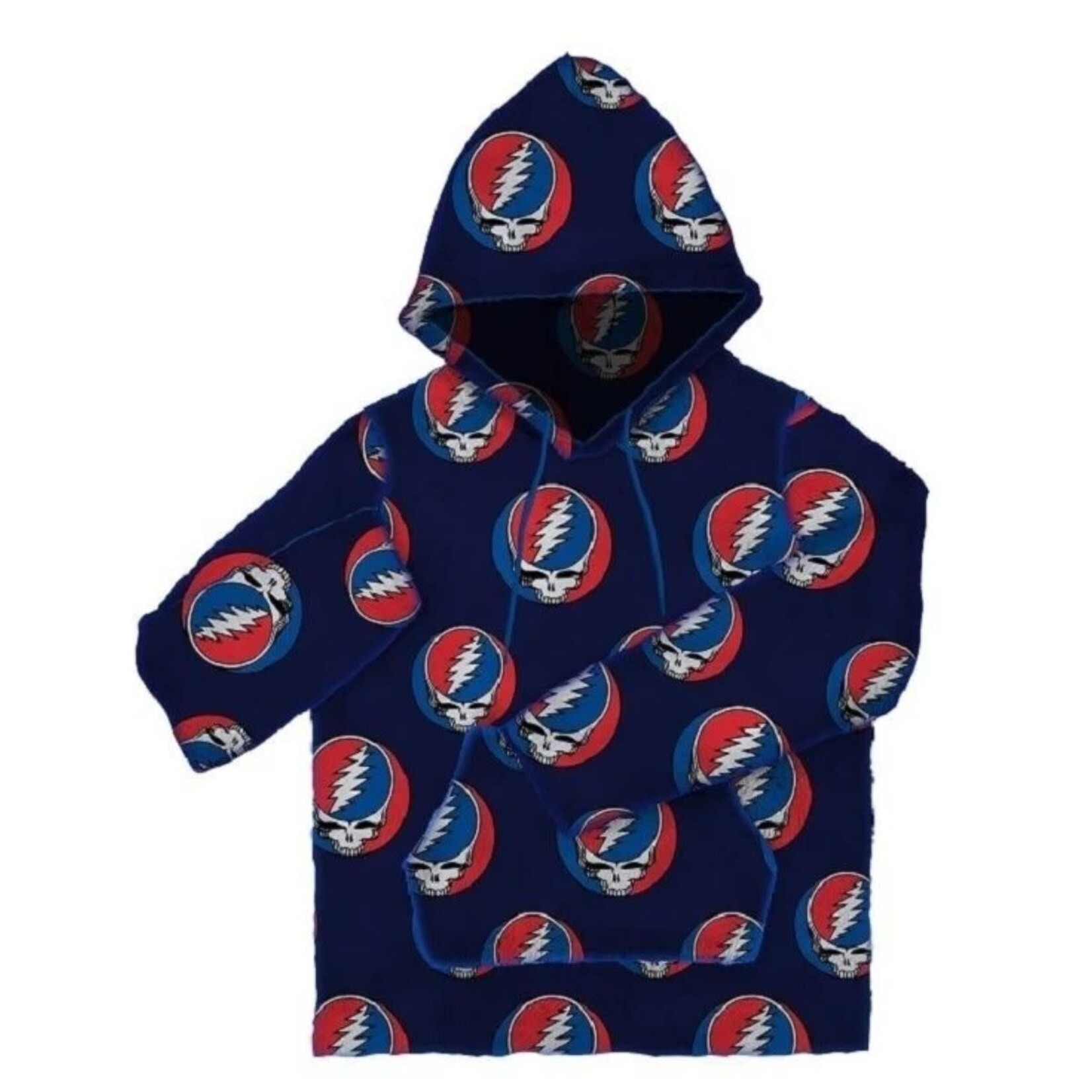 Grateful Dead Grateful Dead - Steal Your Face Flannel Pullover - Navy - L
