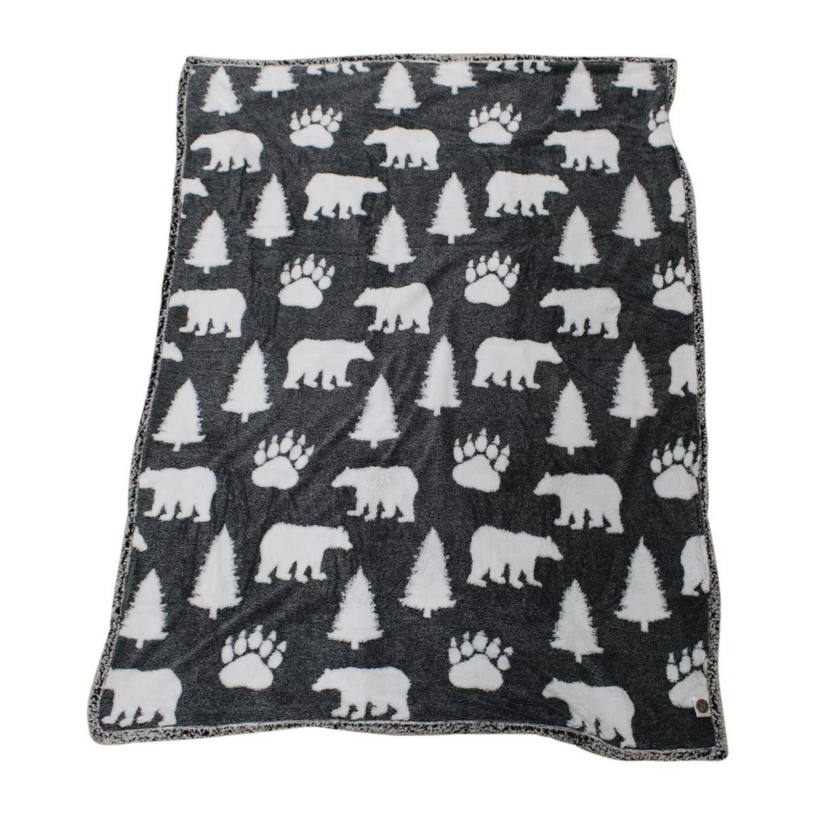 Cabin Fever Cabin Fever - Bear Melange Blanket - 60" x 80"