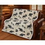 Cabin Fever Cabin Fever - Bear & Moose Melange Blanket - 60" x 80"