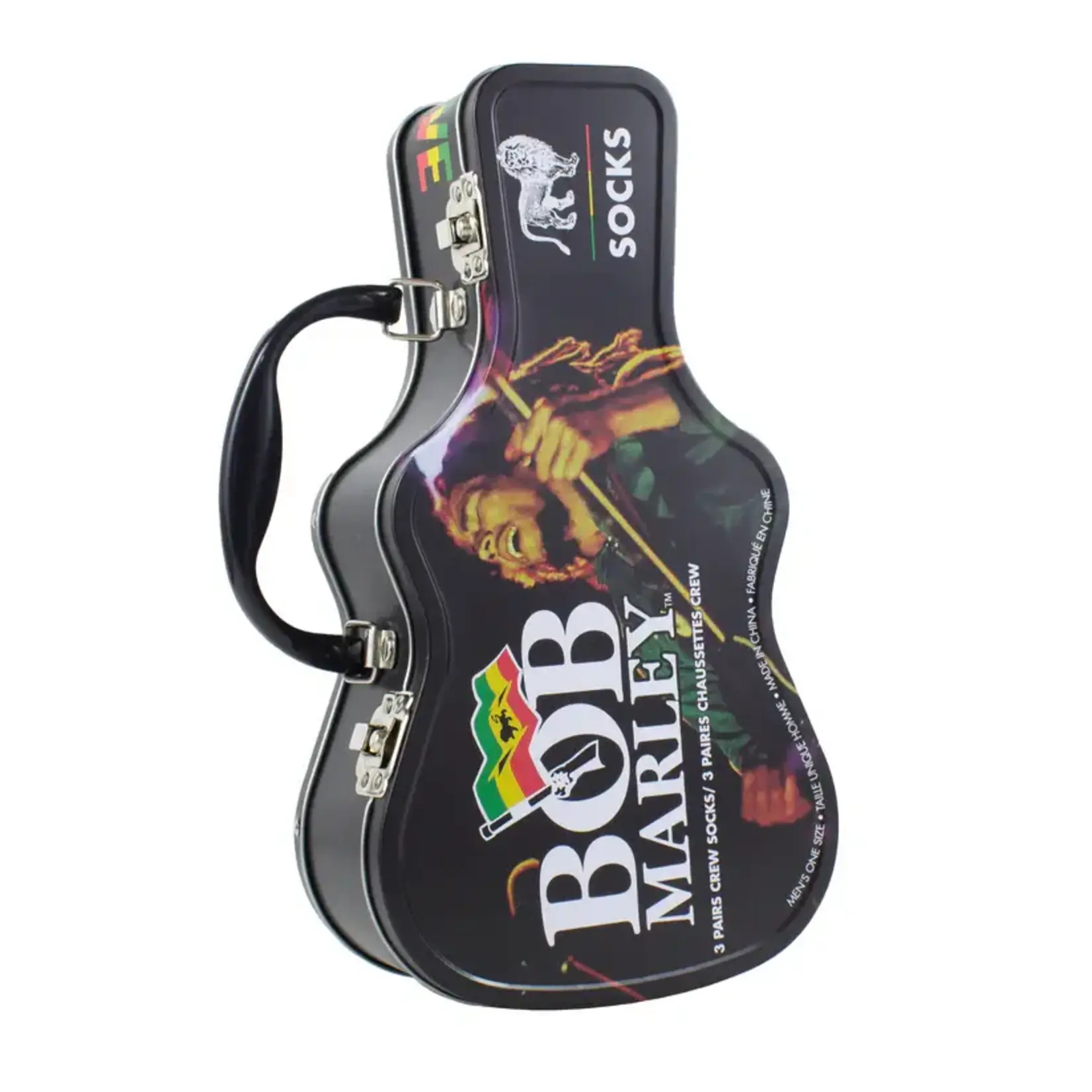 Perri's Perri's - Bob Marley 3 Pack Socks - Guitar Tin