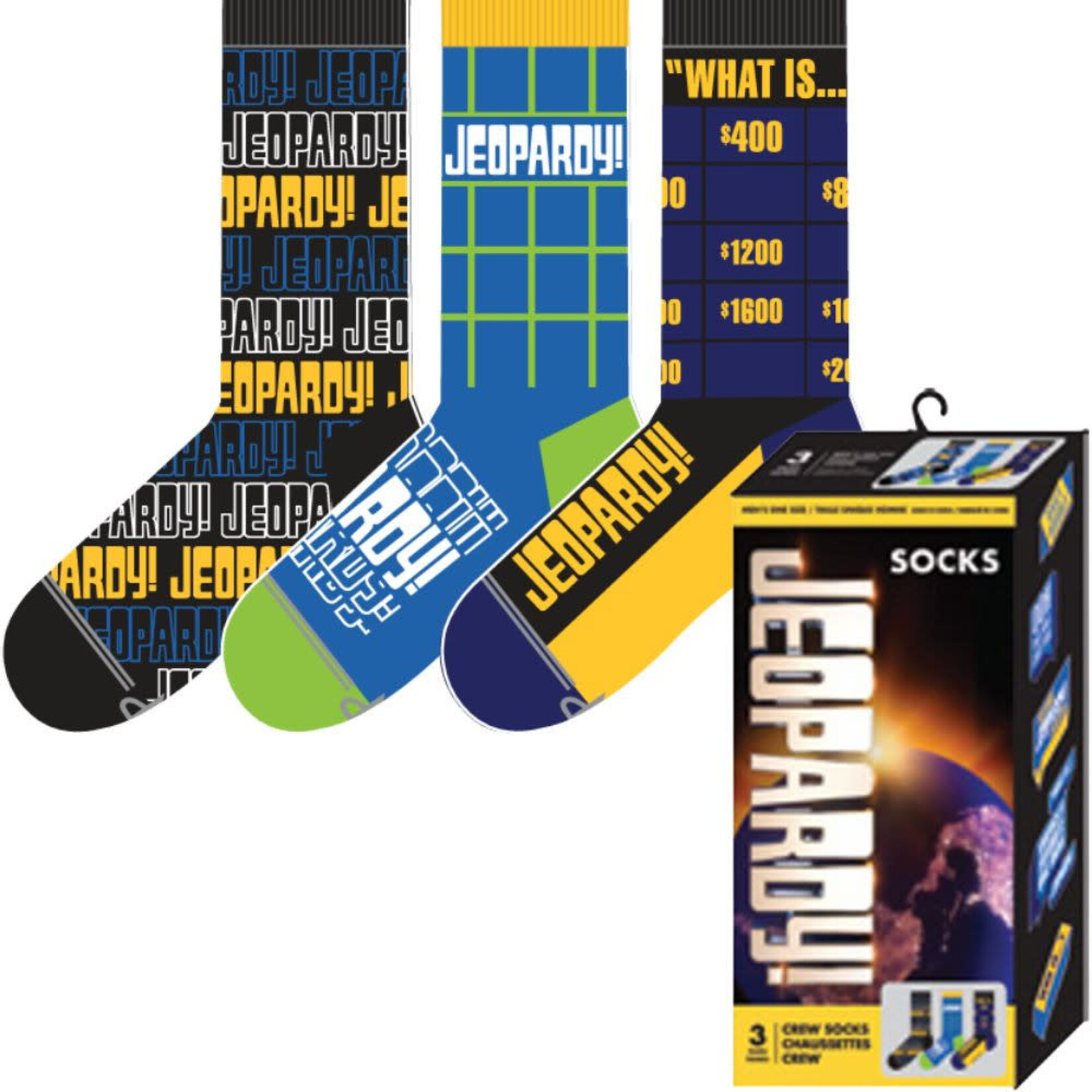 Perri's Perri's - Jeopardy 3 Pack Socks - Gift Box