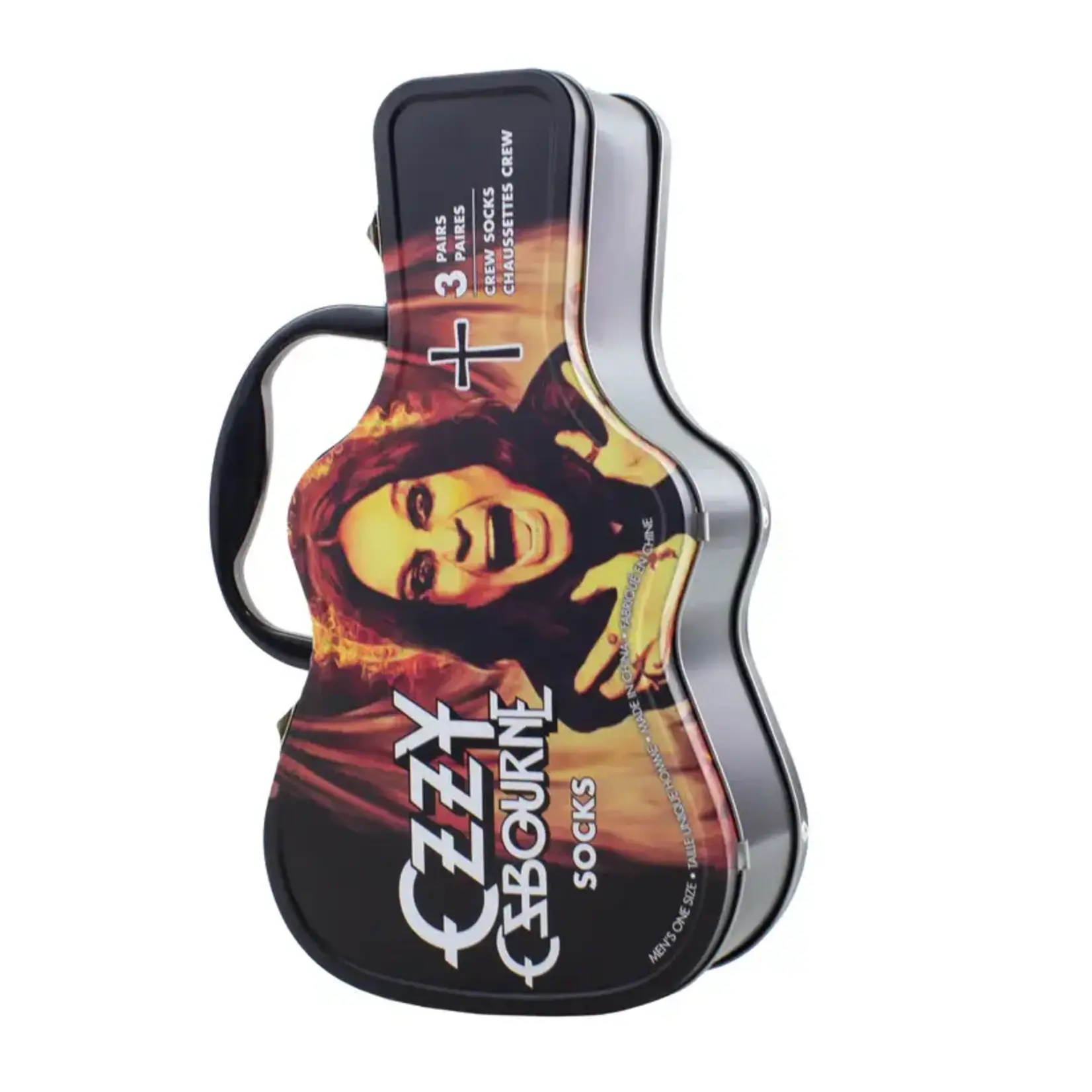 Perri's Perri's - Ozzy Osbourne 3 Pack Socks - Guitar Tin