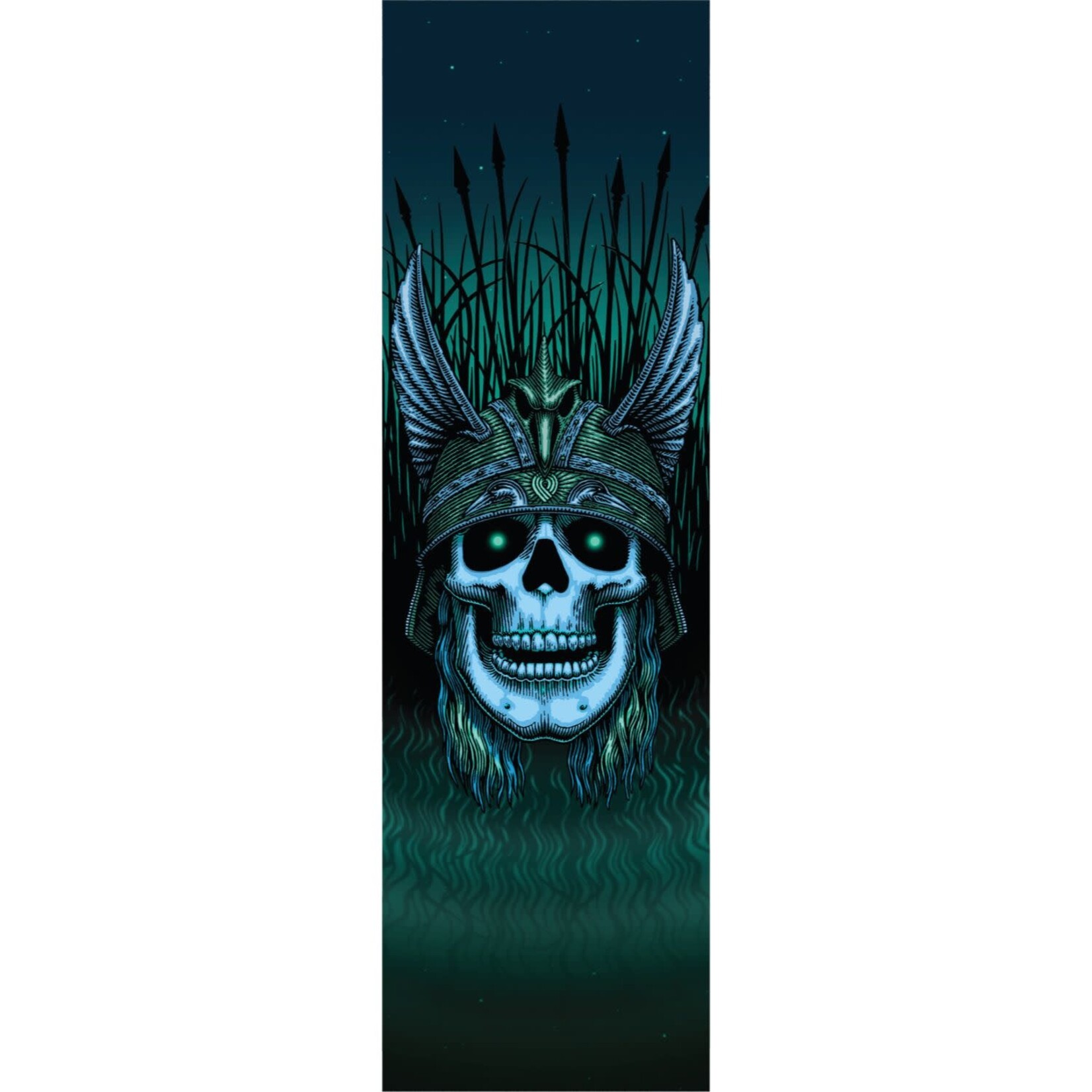 Powell Peralta Powell Peralta - Anderson Green Skull Griptape - 10.5" x 33"