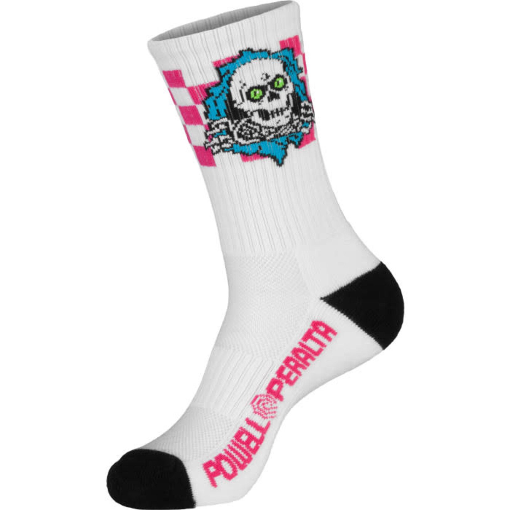 Powell Peralta Powell Peralta - Ripper Cotton Socks - Checker Blue/Pink/White