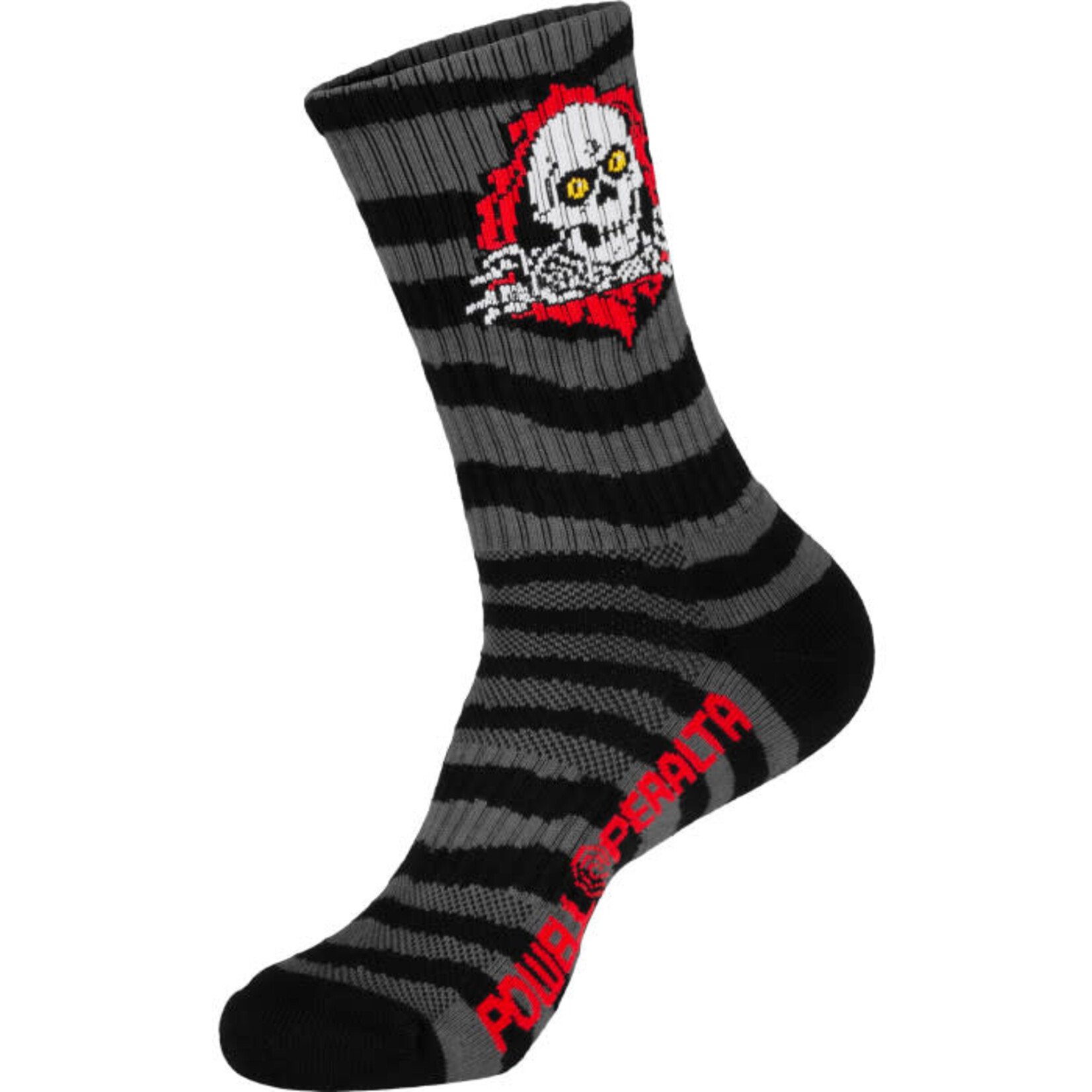 Powell Peralta Powell Peralta - Ripper Cotton Socks - Stripes Charcoal/Black