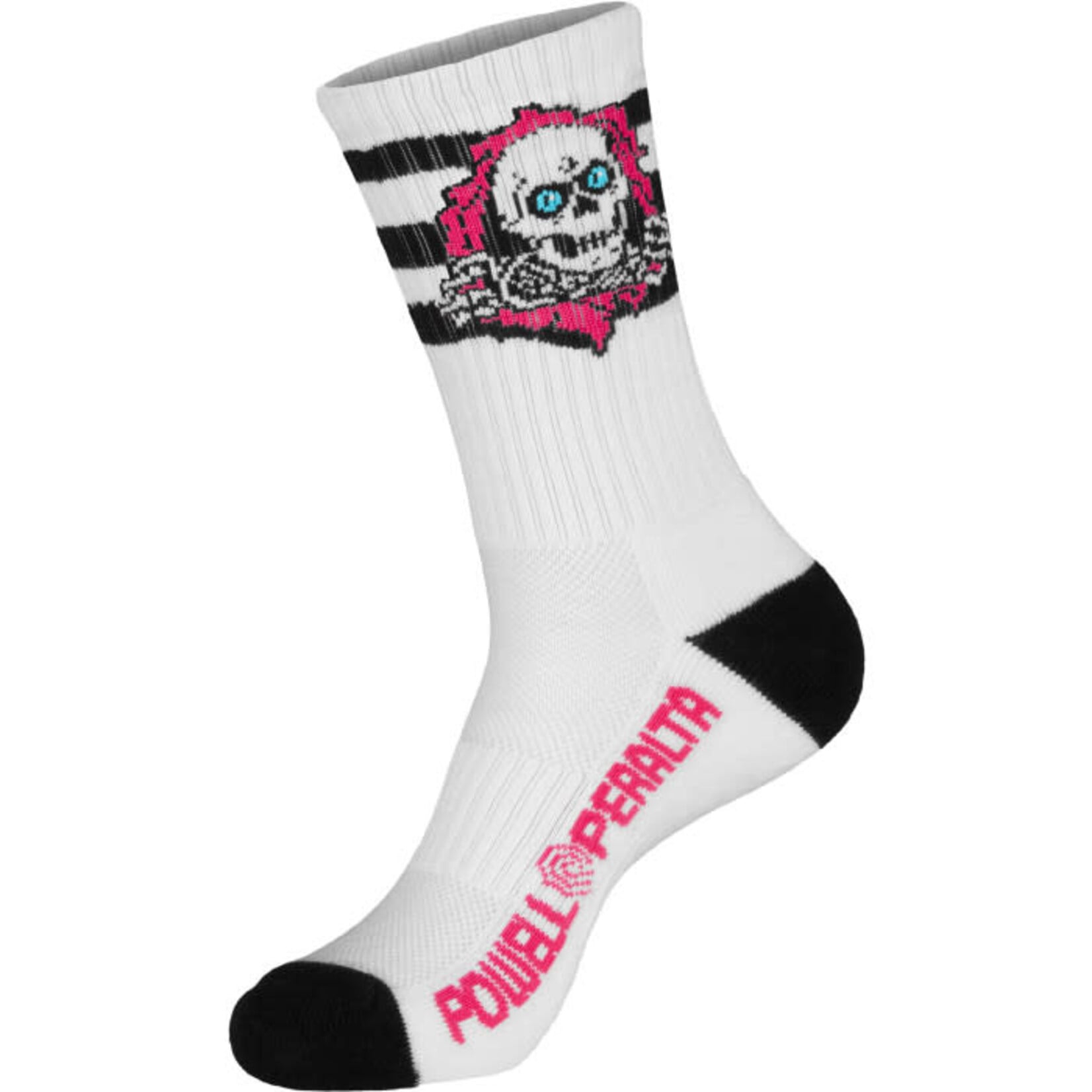 skateone Powell Peralta - Ripper Cotton Socks - Stripes Pink/Black/White