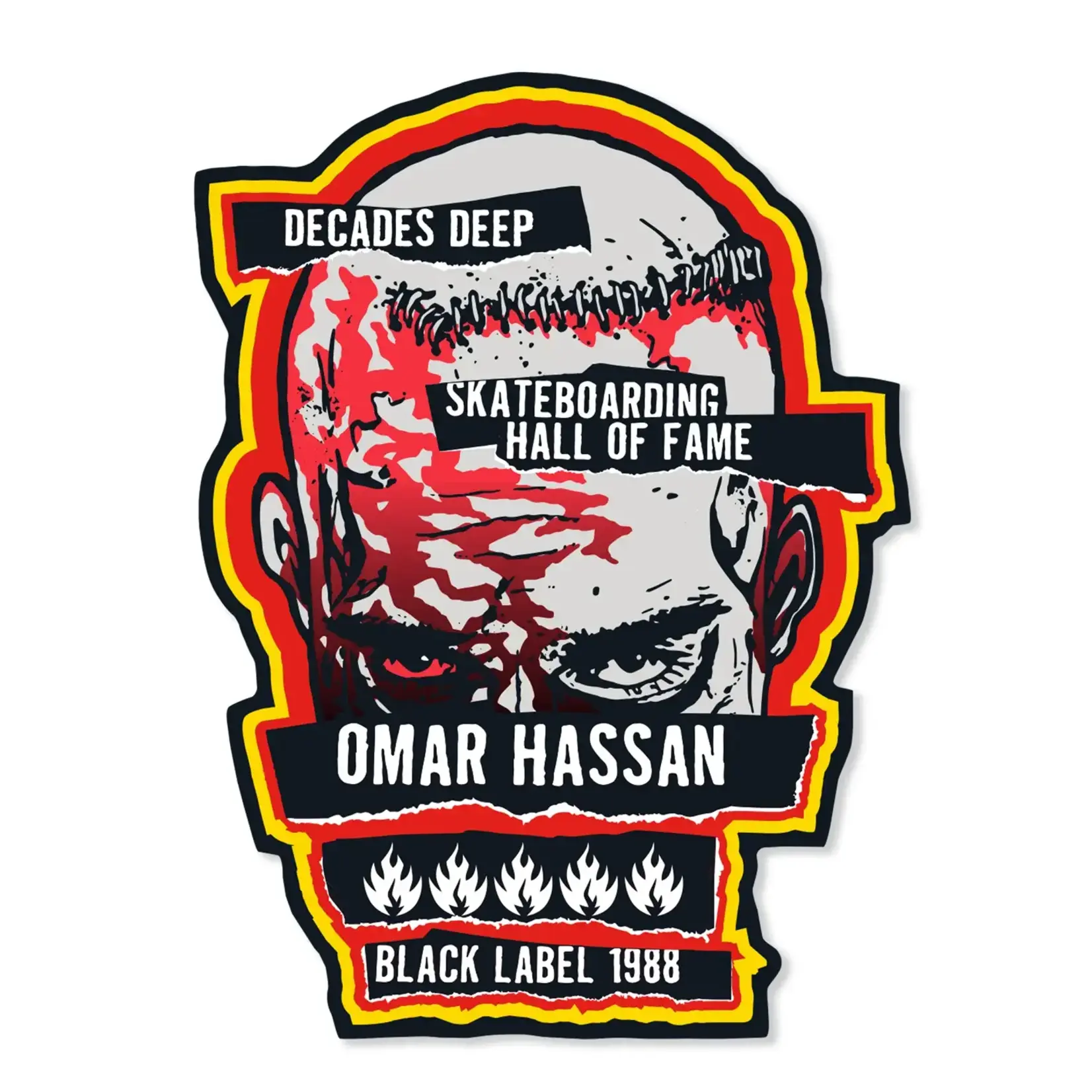 Black Label Black Label - Omar Hassan "NEVER STOP" SHoF Sticker