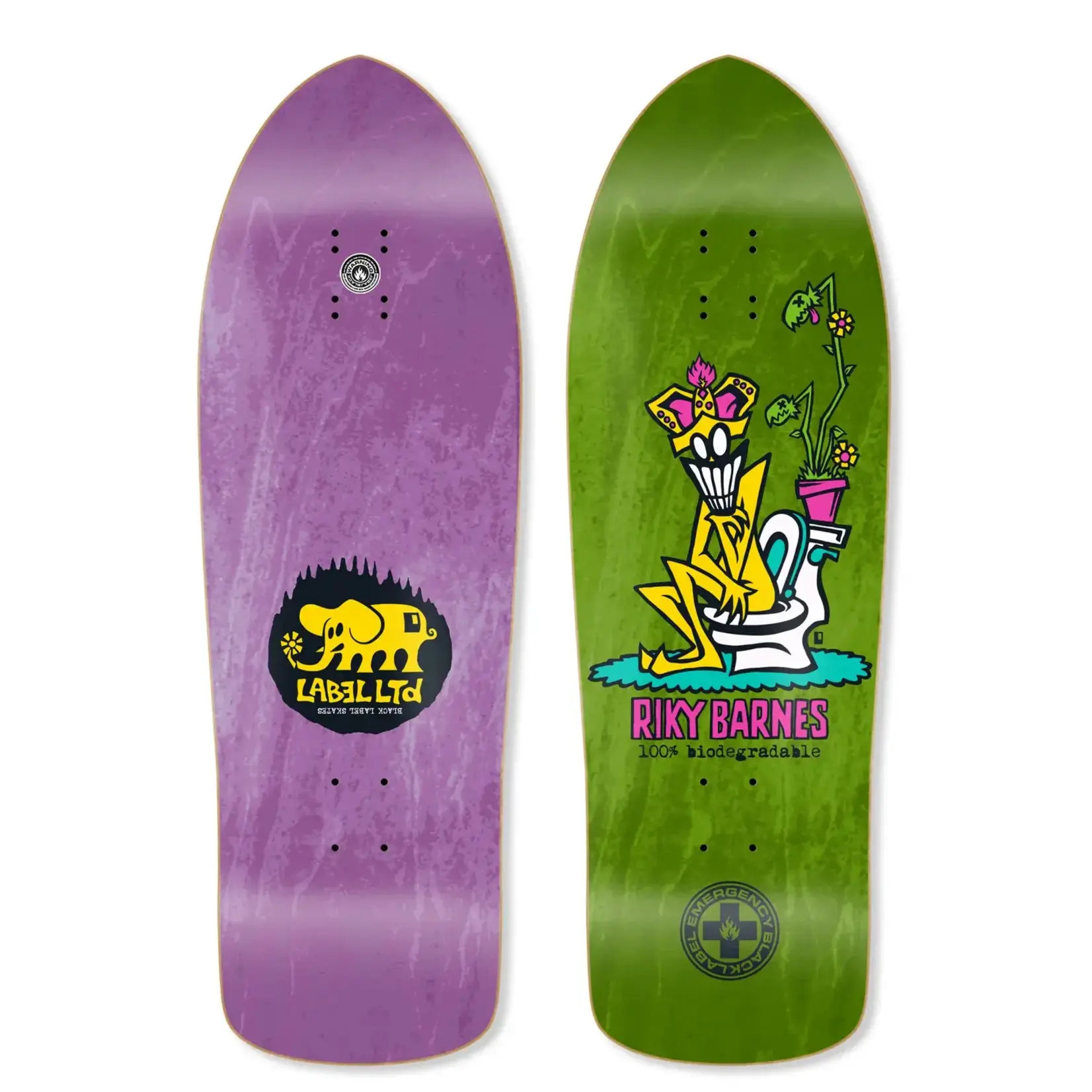 Black Label Black Label - Riky Barnes "100% Biodegradable" Deck - 10.25" x 31.0" x 14.5"/15" - Assorted