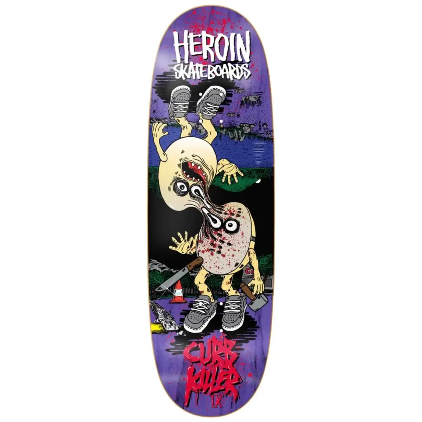 Heroin Heroin - Curb Killer 9 Merged Deck - 10" x 32.5" x 14.375"