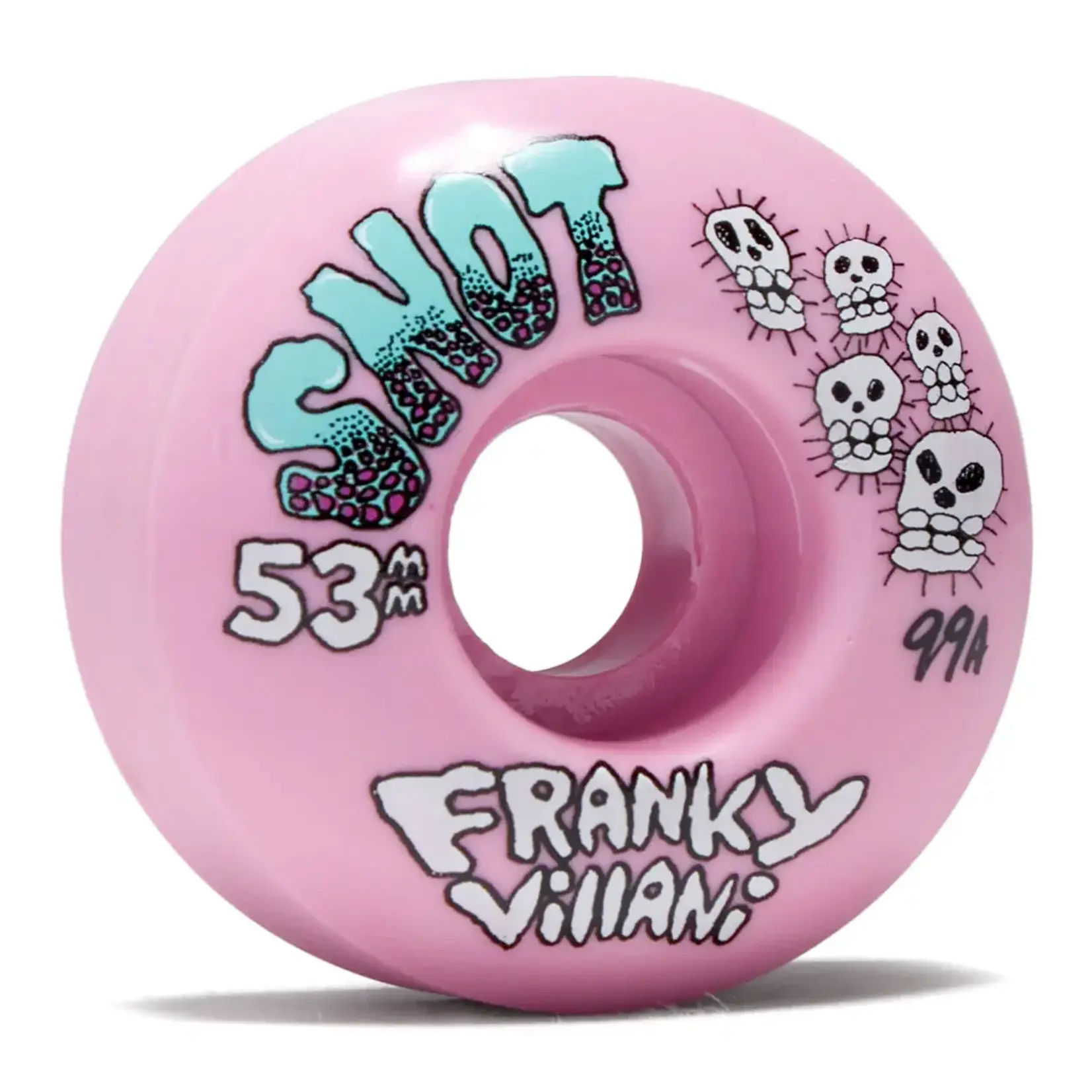 Snot Snot Wheels - Franky Villani Skulls - Pink - 53mm 99a