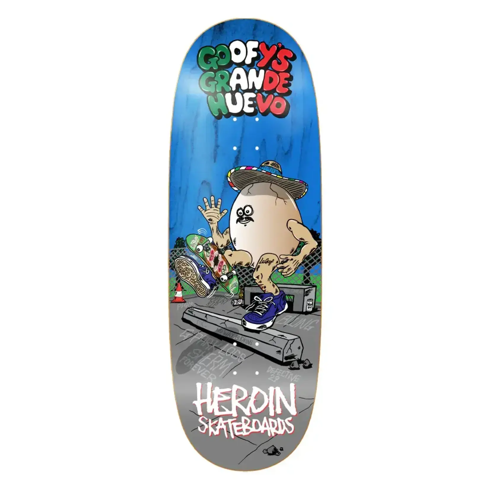 Heroin Heroin - Goofy's Grande Egg Deck - 10.75" x 32.4" x 14.375"