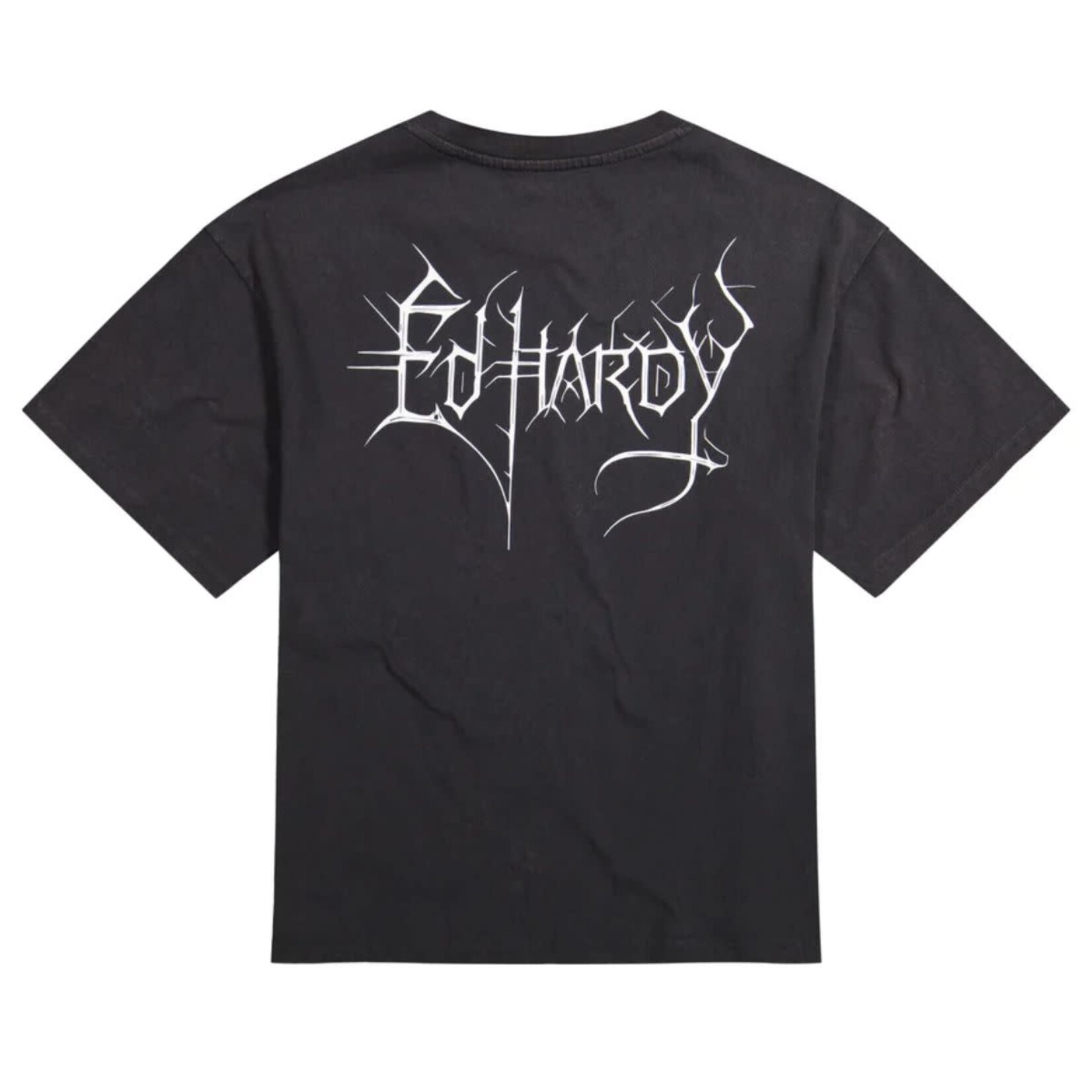 Ed Hardy Ed Hardy - Cross Skulls Boxy Tee - Mineral Grey -