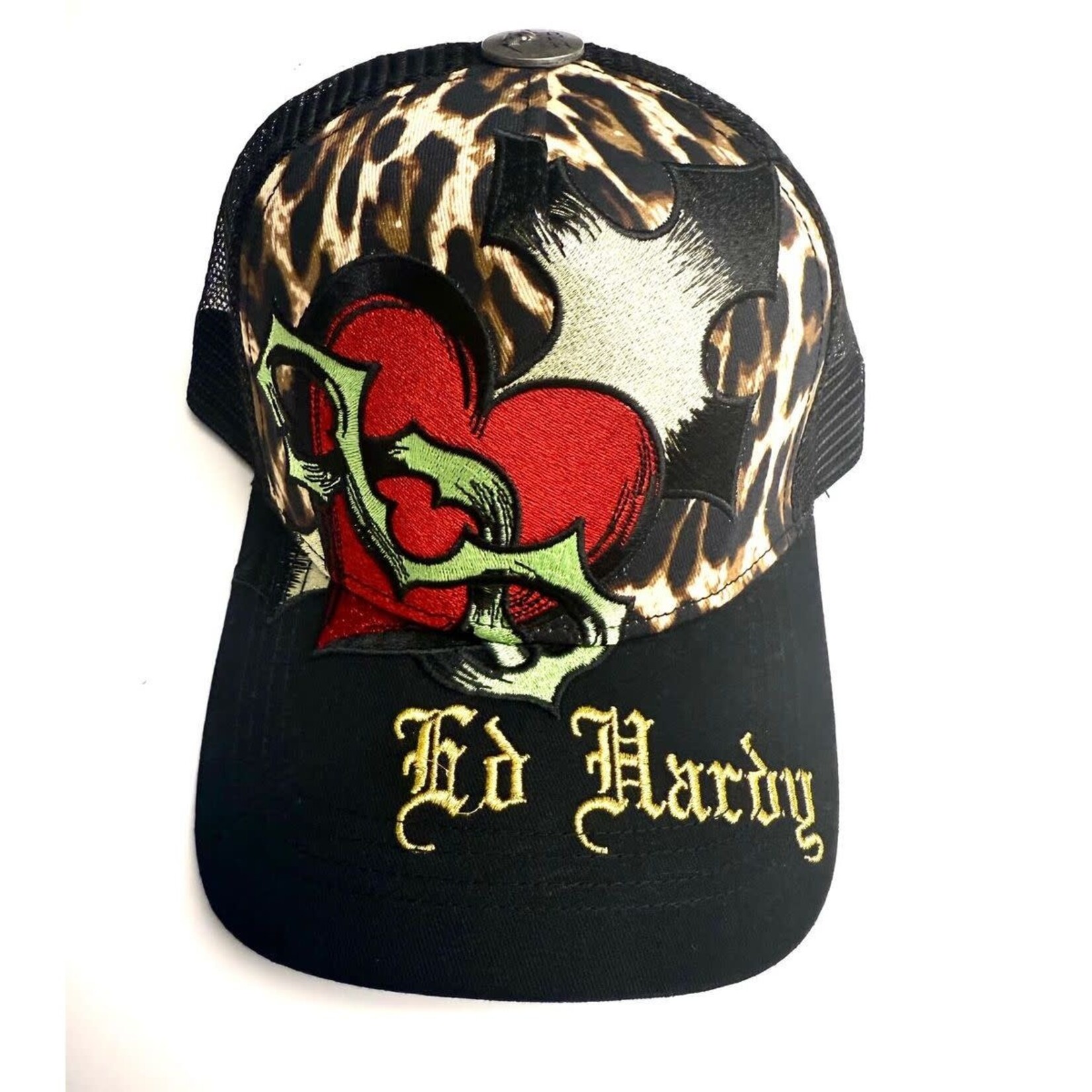 Ed Hardy Ed Hardy - Sacred Heart Trucker Hat - Leopard