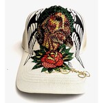 Ed Hardy Ed Hardy - Christ Rhinestone Trucker Hat - Ivory