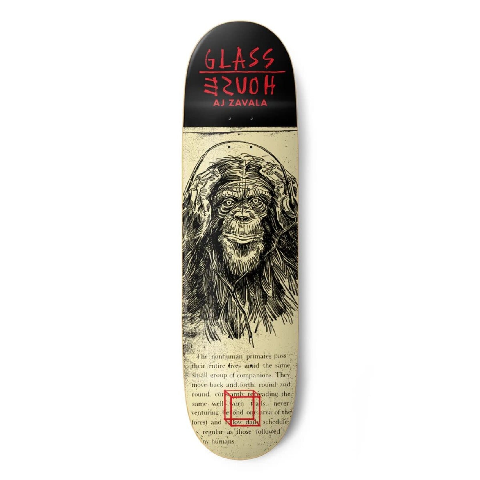 Glass House Glass House - Zavala Hear No Evil Deck - 8.5" x 32" x 14.25"