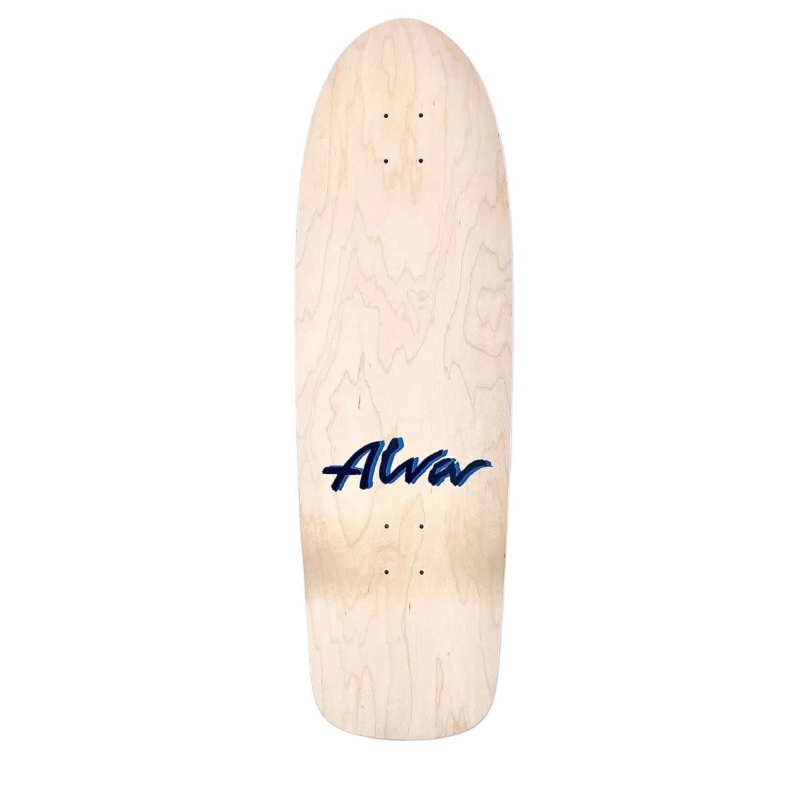 alva Alva - Modern Leopard Deck - 10" x 33" x 17" - Sapphire Blue / Black