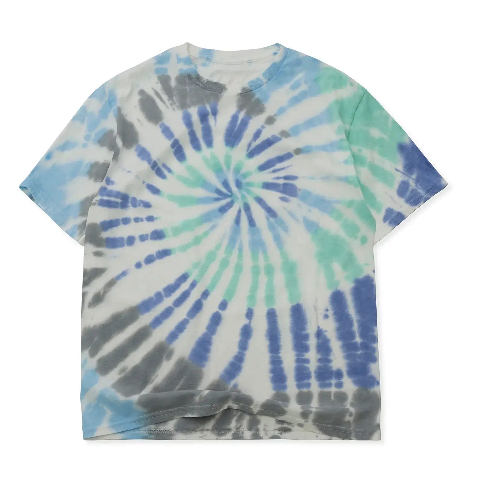 ATTIC Attic - Tie Dye T-Shirt - Blue / Grey / Green - L