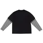 ATTIC Attic - 2Fer - Black White Stripe - L