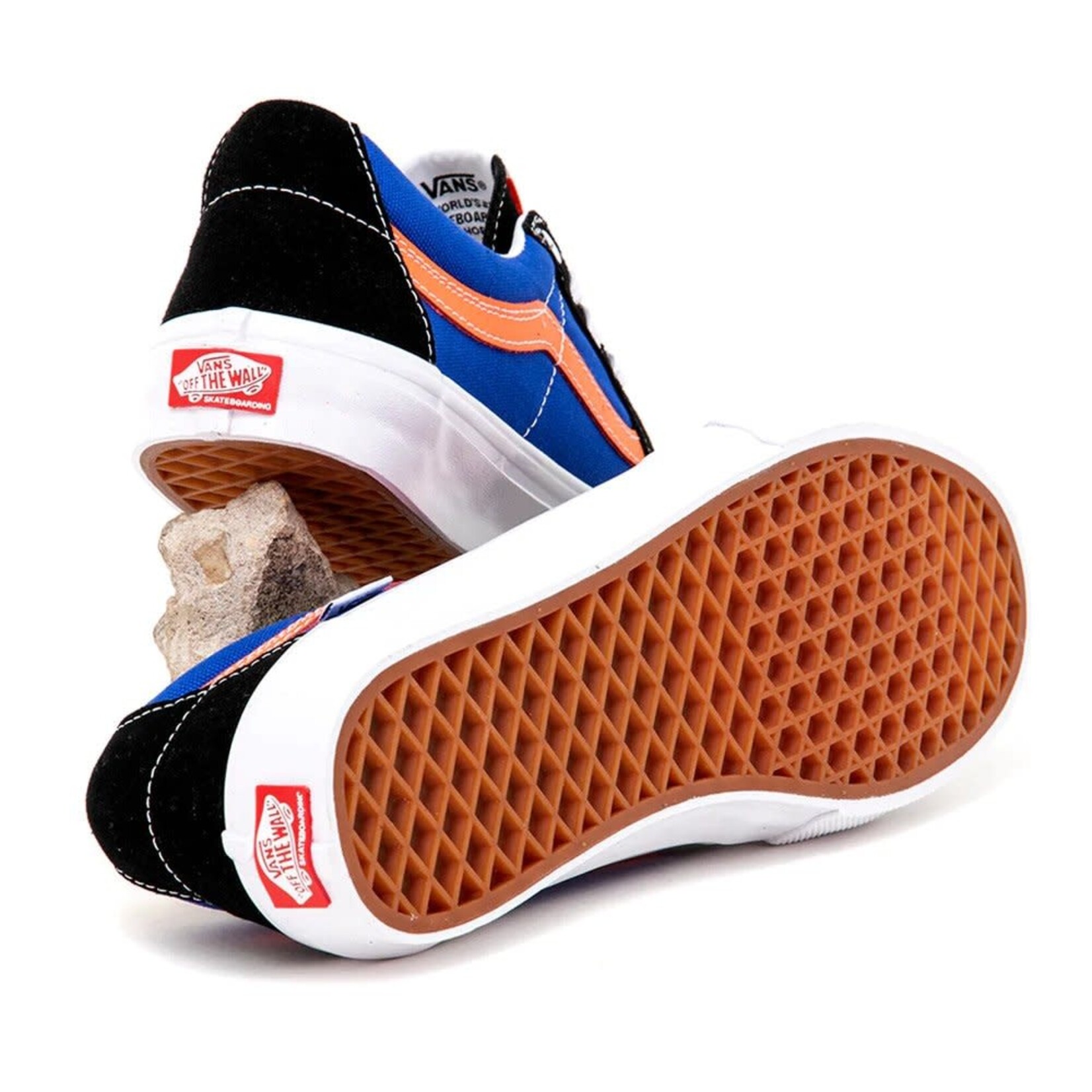 Vans Vans Mens Skate Sk8-Low Dragon Flame Shoes - Blue/Orange
