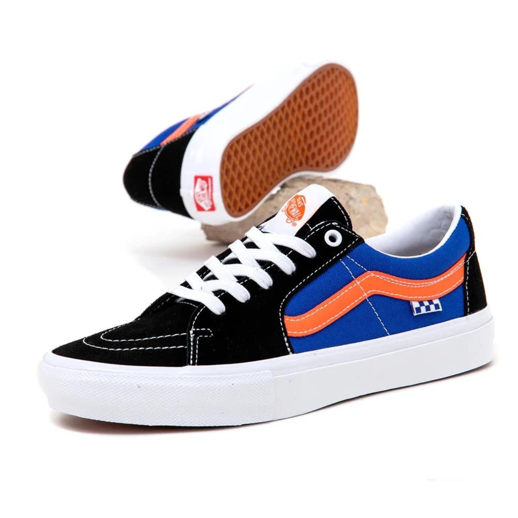Vans Vans Mens Skate Sk8-Low Dragon Flame Shoes - Blue/Orange