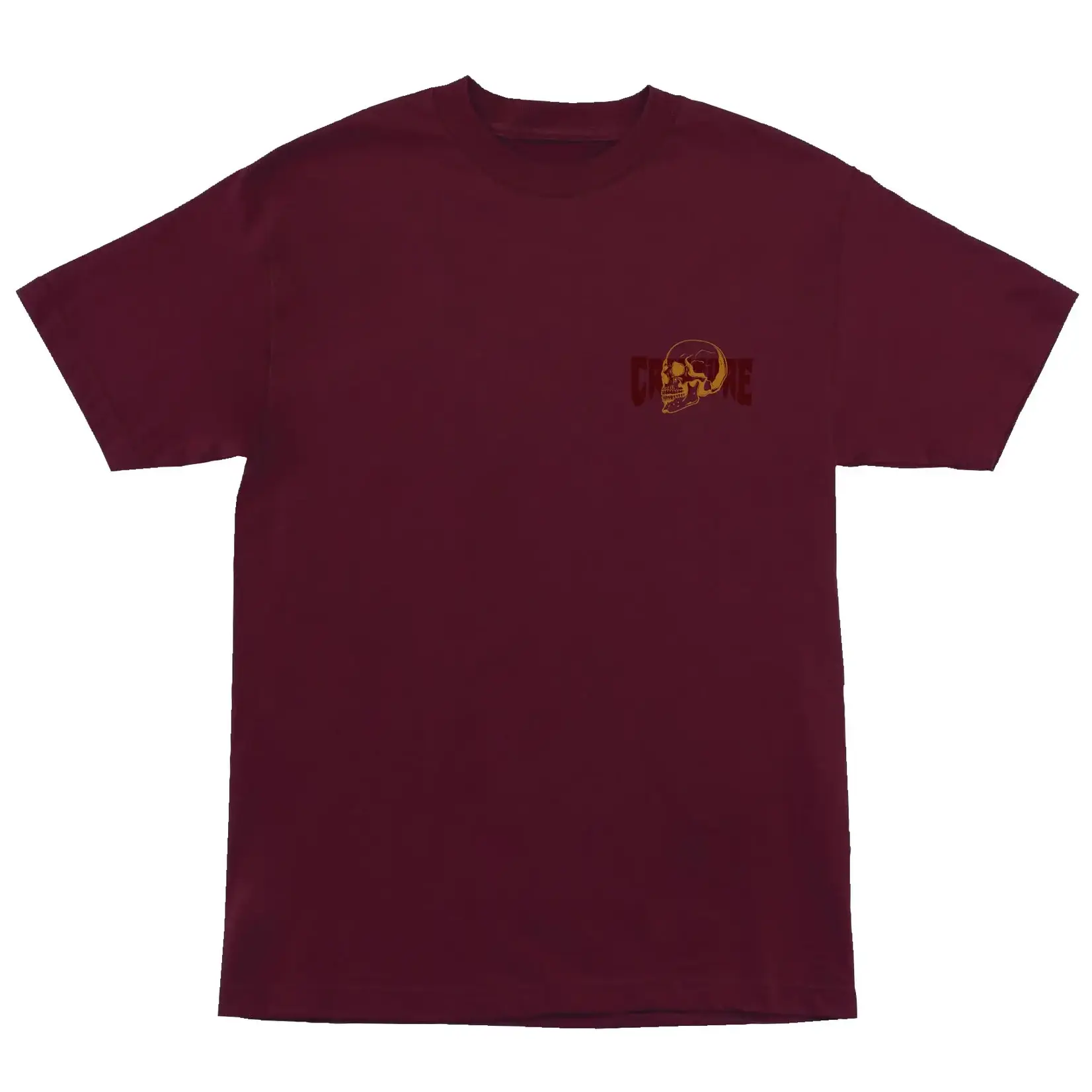 Creature Creature - Spiral Skull Tee - Maroon -