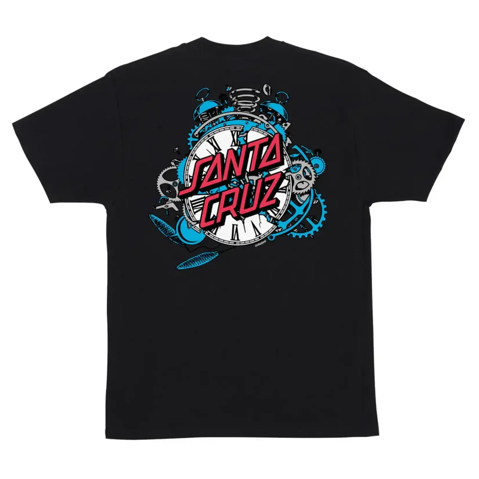 Santa Cruz Skateboards Santa Cruz - Grabke Exploding Dot Tee - Black -