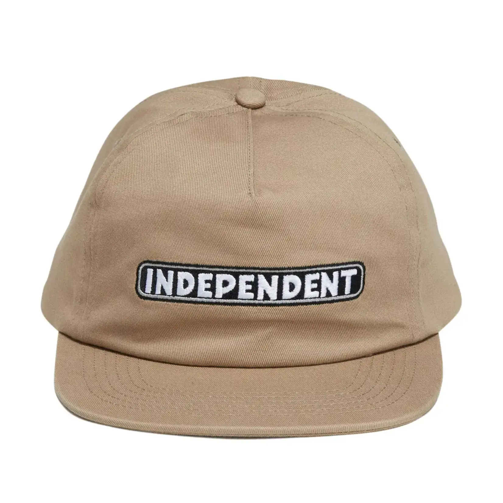 Independent Independent - Bar Logo Unstructured Snapback Hat - Khaki