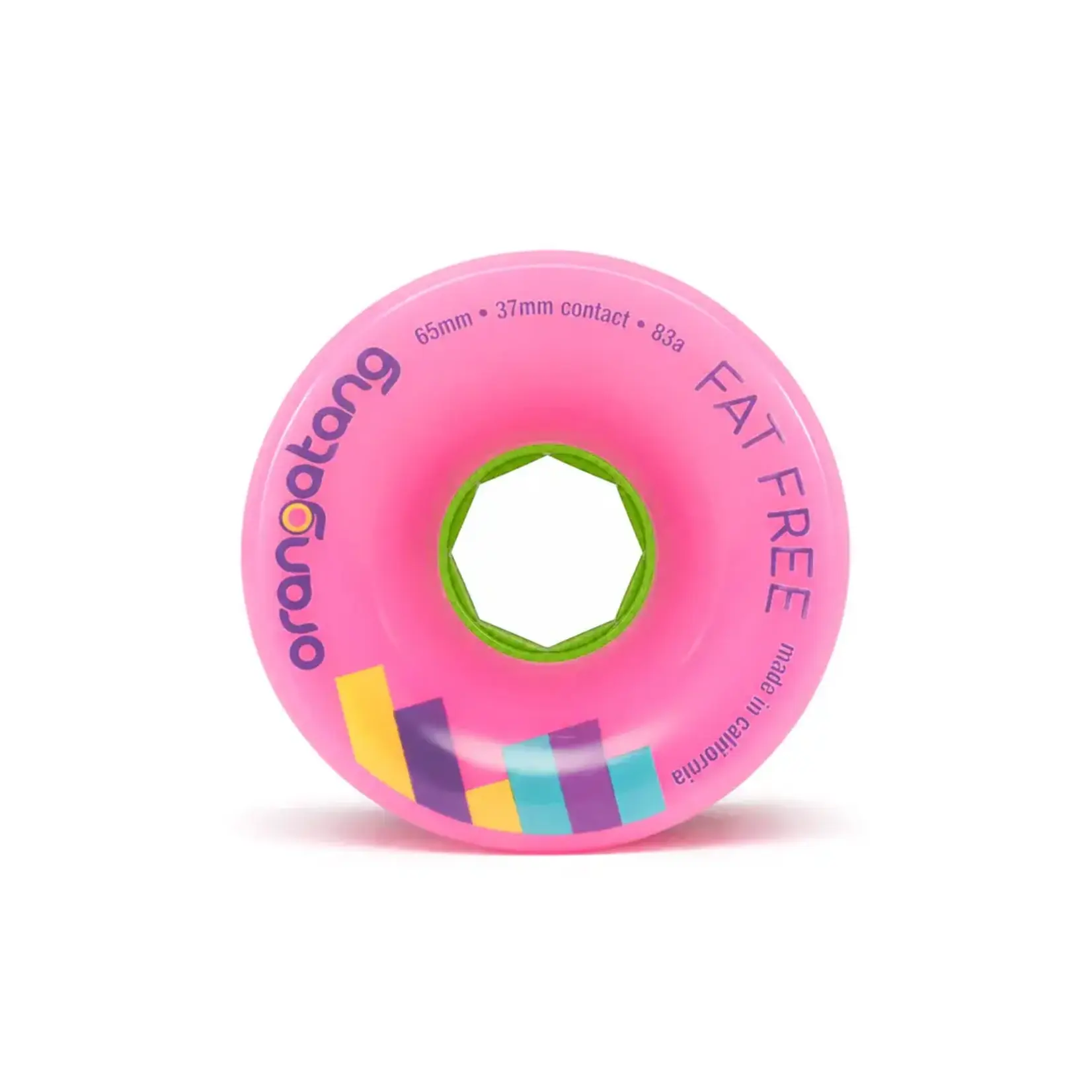 Orangatang Wheels Orangatang Wheels - Fat Free - 65mm 83a - Pink - (Set of 4)