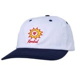 Krooked Krooked - Sun Heart Strapback Hat - White / Navy