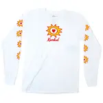 Krooked Krooked - Sun Heart Longsleeve Tee - White - LARGE