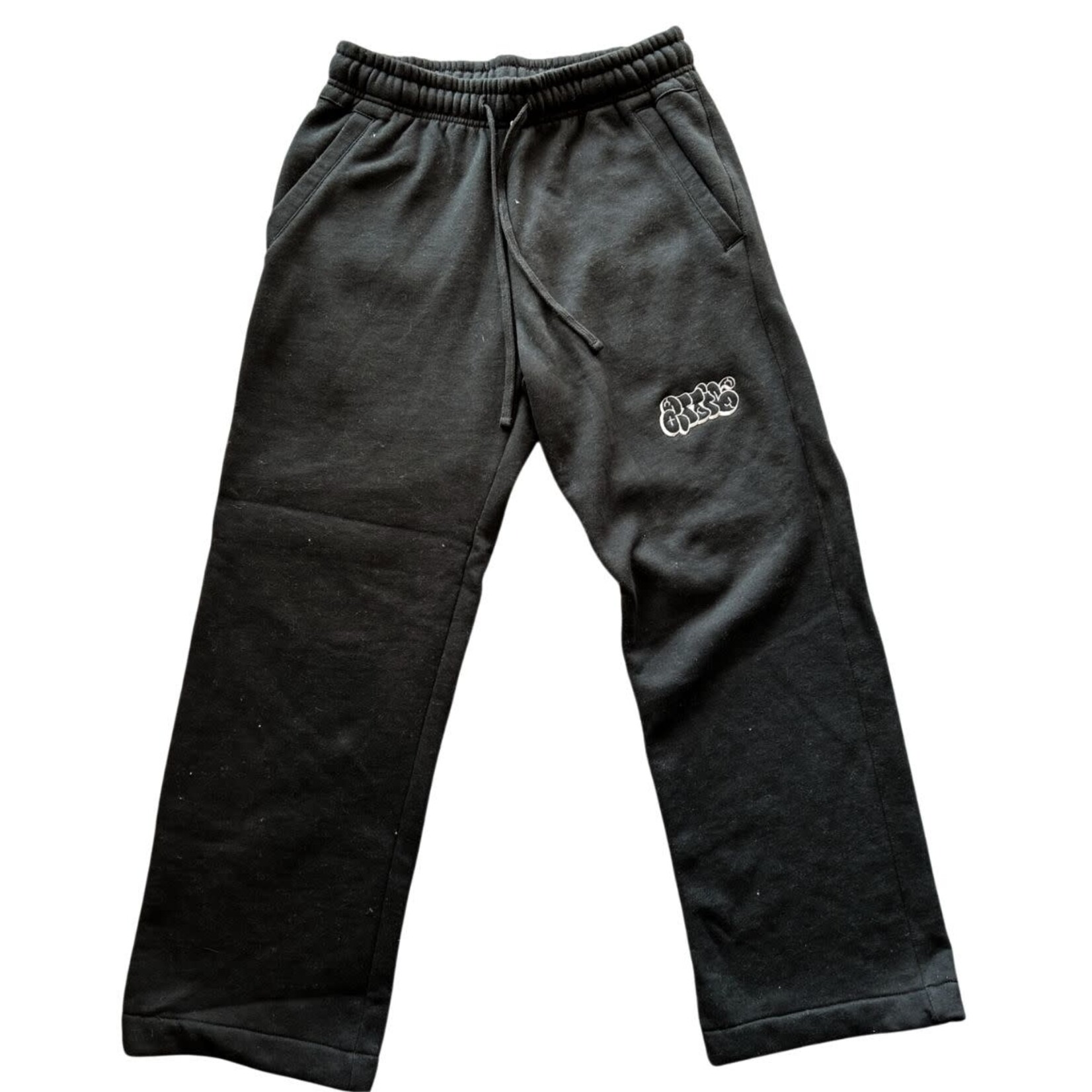 ATTIC Attic - Embroidered Bubble Sweatpants - Black -