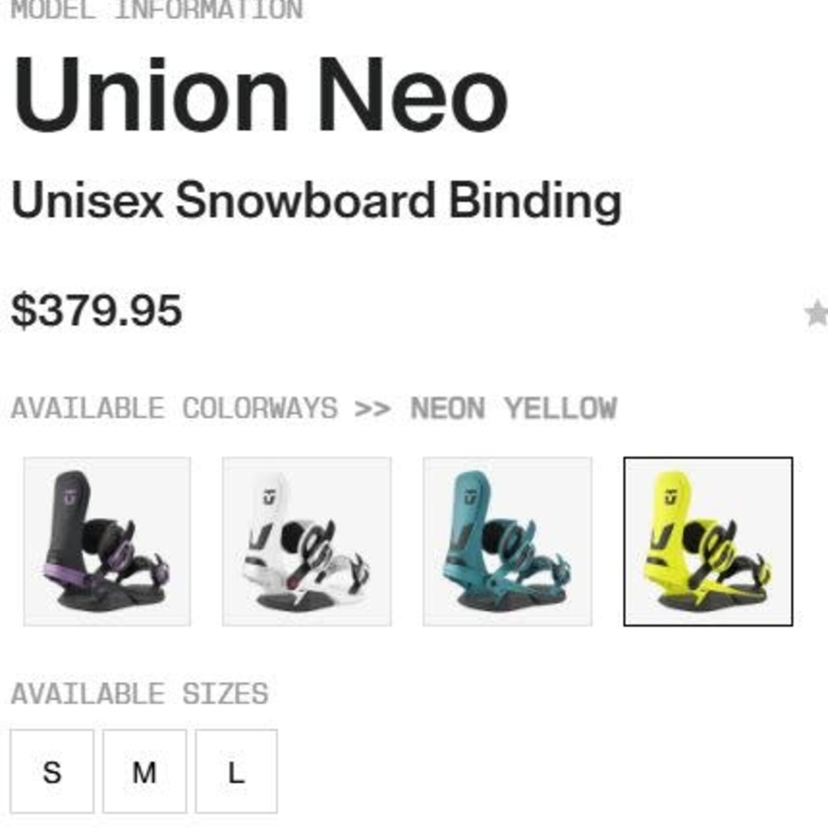 Union Binding Co. Uniion - NEO - Black