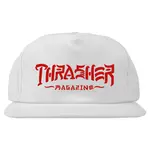 Thrasher Thrasher - Thrash & Destroy- Snapback Hat - White