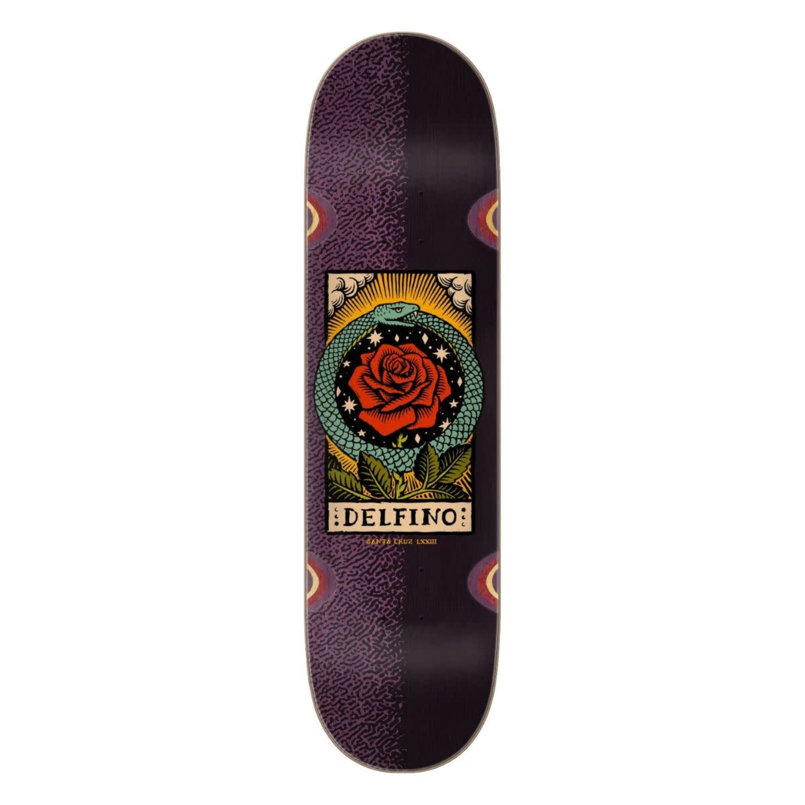 Santa Cruz Skateboards Santa Cruz - Delfino Ouroboros Deck - 8.25" x 31.6" x 14"