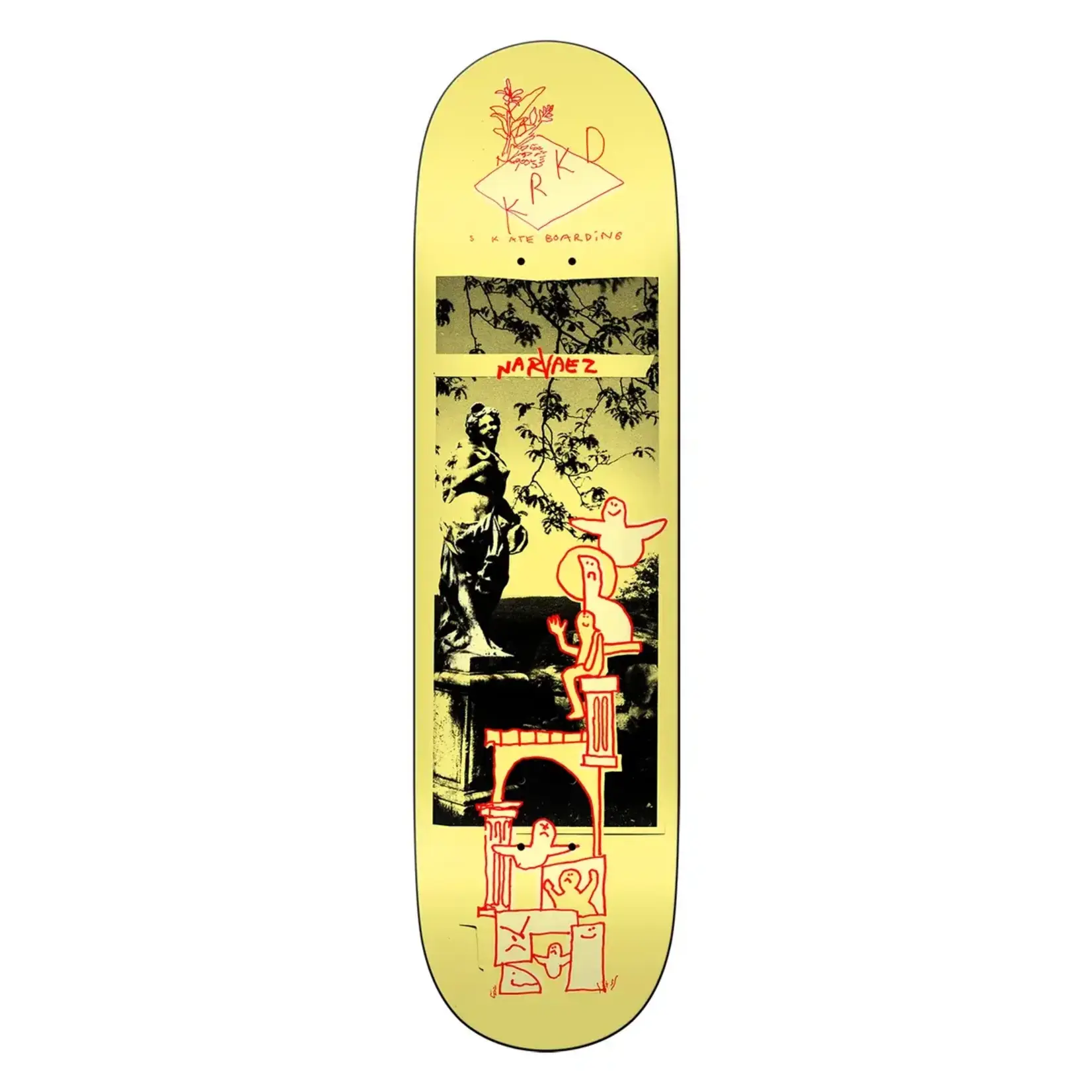 Krooked Krooked - Narvaez Sculpture Garden Deck - 8.38" x 32.25" x 14.5"