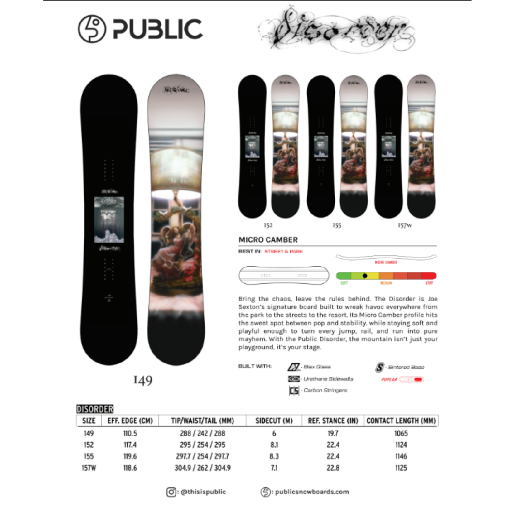 Public Public - 2027 Disorder Snowboard -