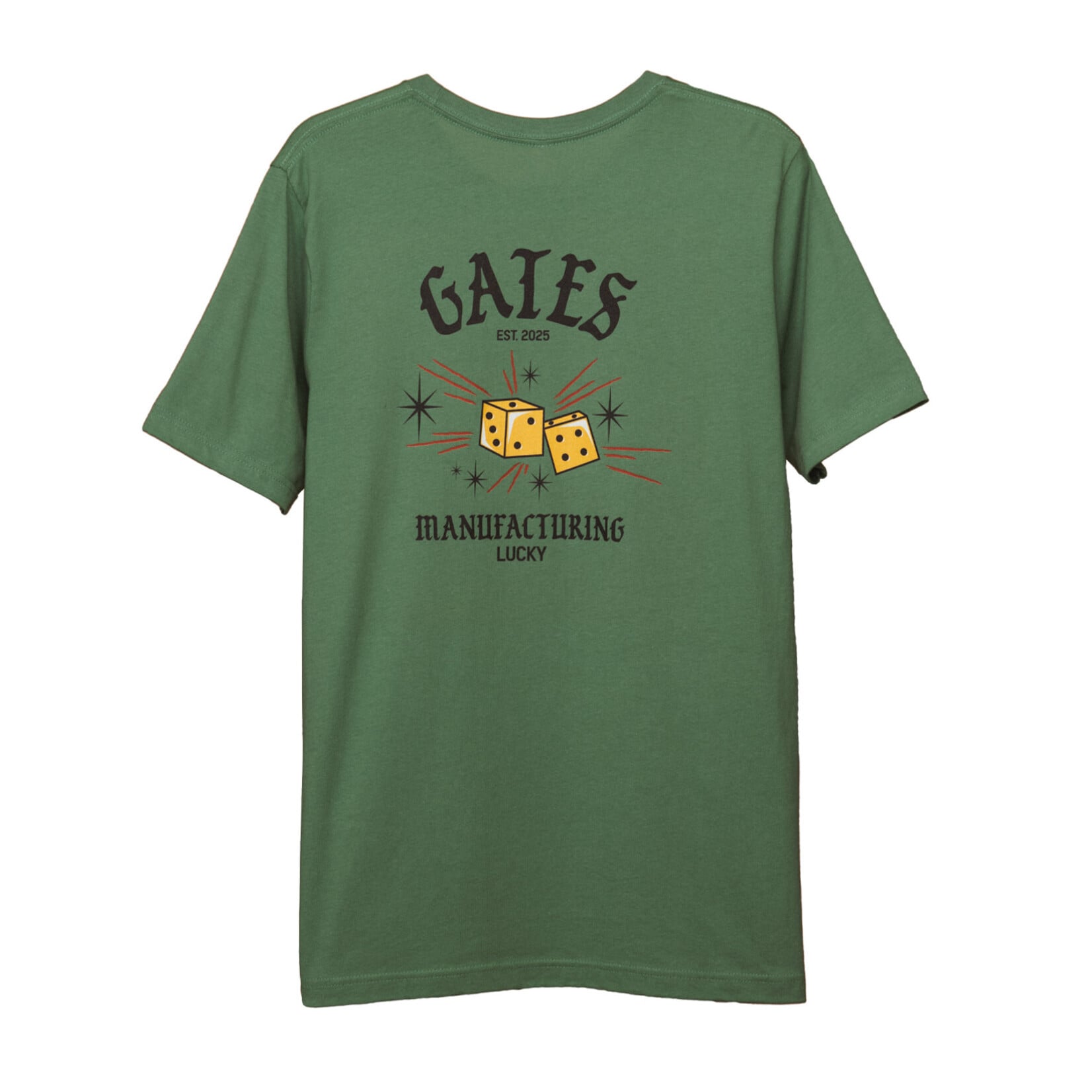 Gates Mfg Gates Mfg Lucky T-Shirt- Leaf Green