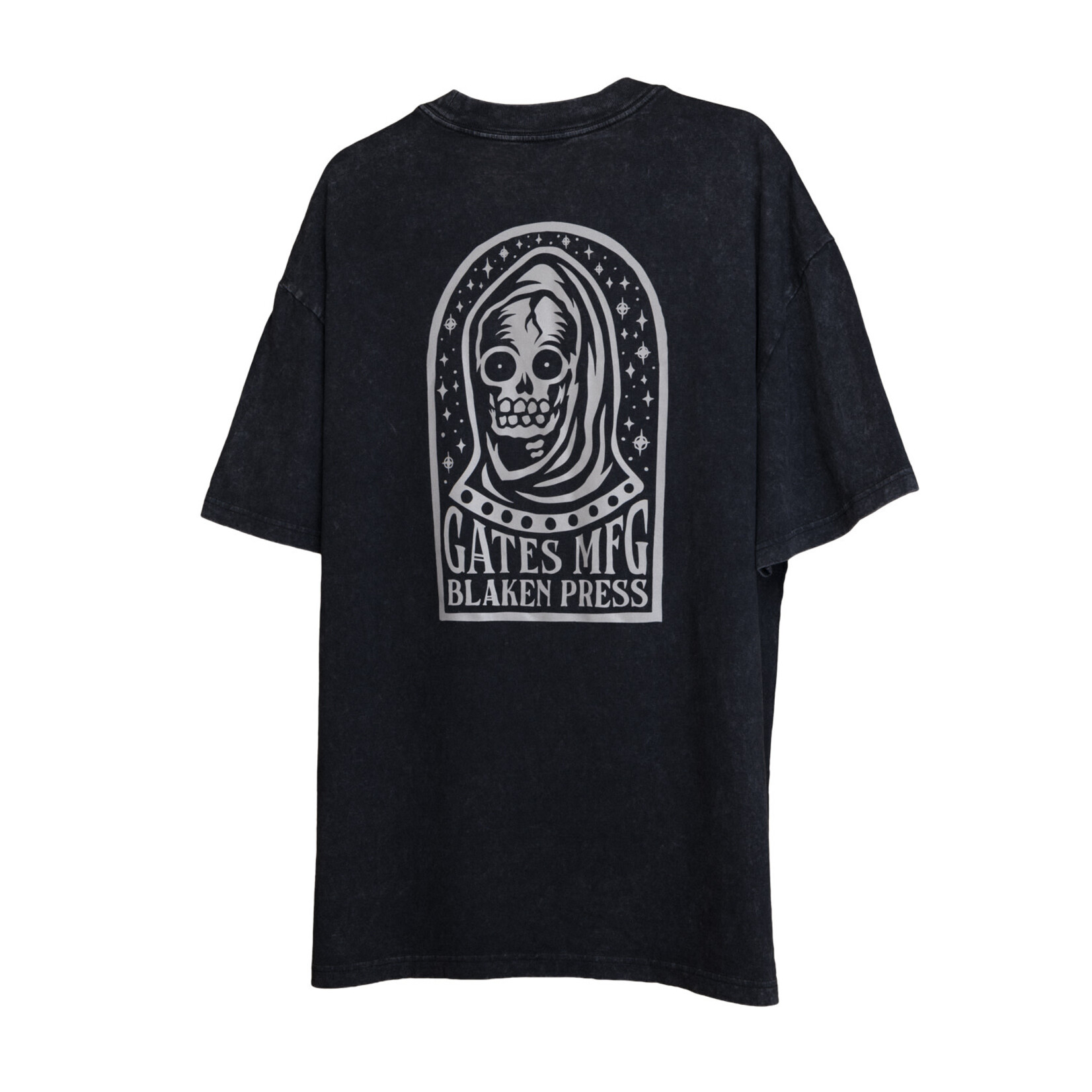 Gates Mfg Gates X Blaken Press Collab T-Shirt- Vintage Black