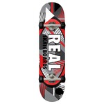 Real Skateboards Real - Hatched Oval Red Complete - 8" x 31.8" x 14.25"