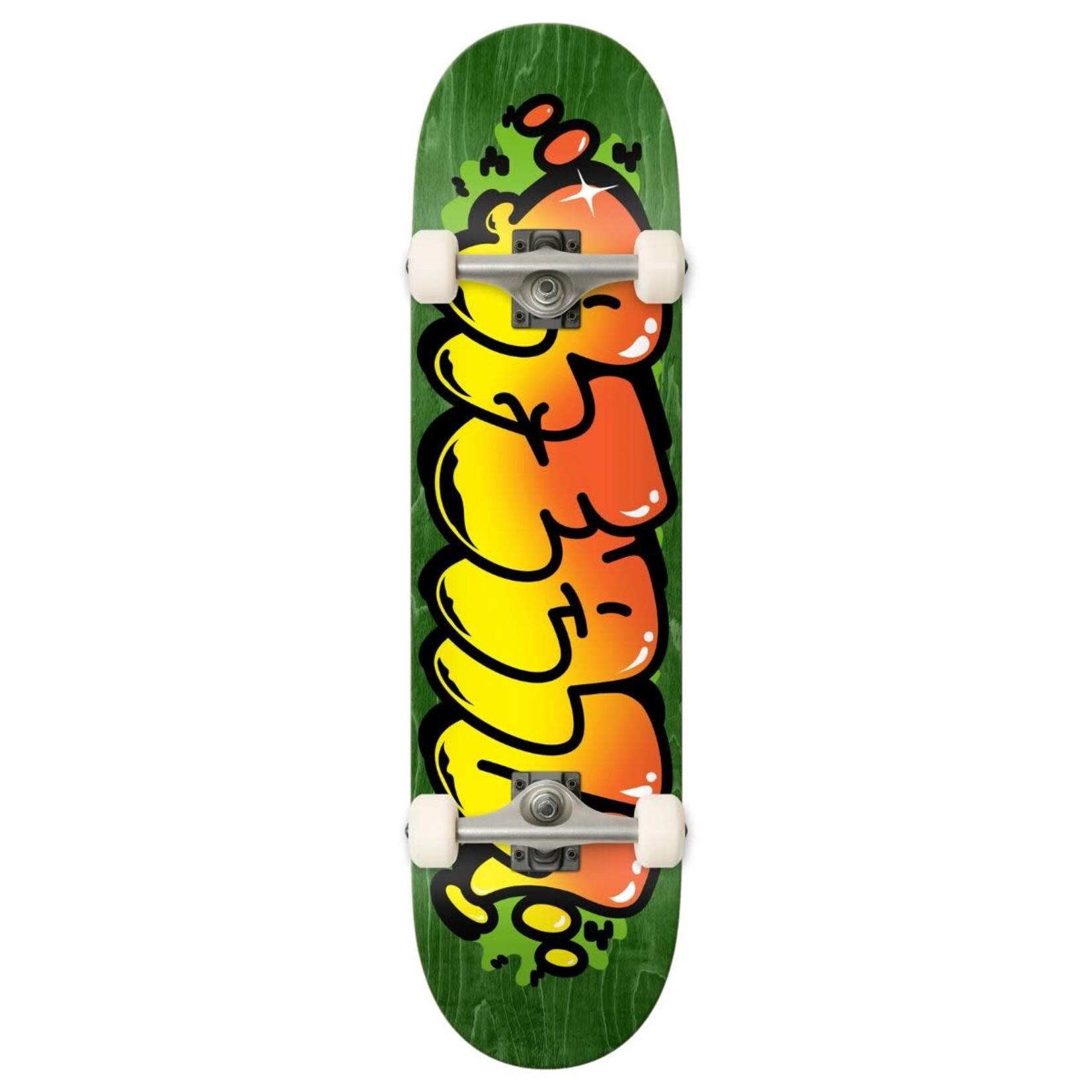 Real Skateboards Real - Bubble Letter Green Complete - 8.5" x 32.2" x 14.375"
