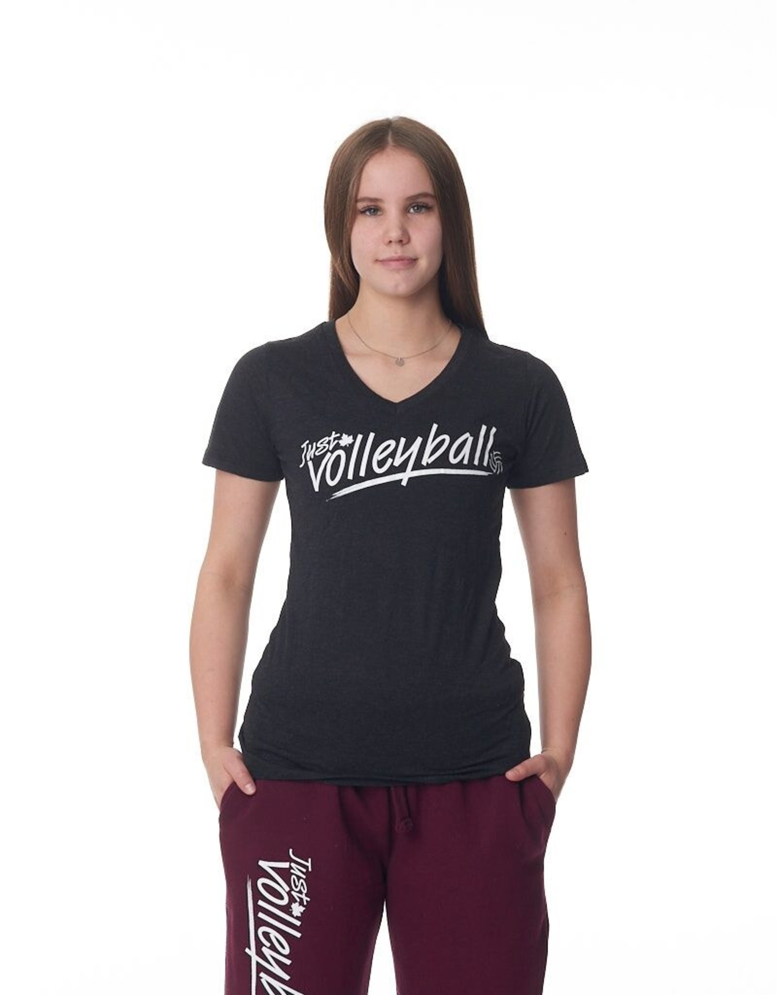 Just Volleyball JV Women’s S/S Vneck Tee Koi8022