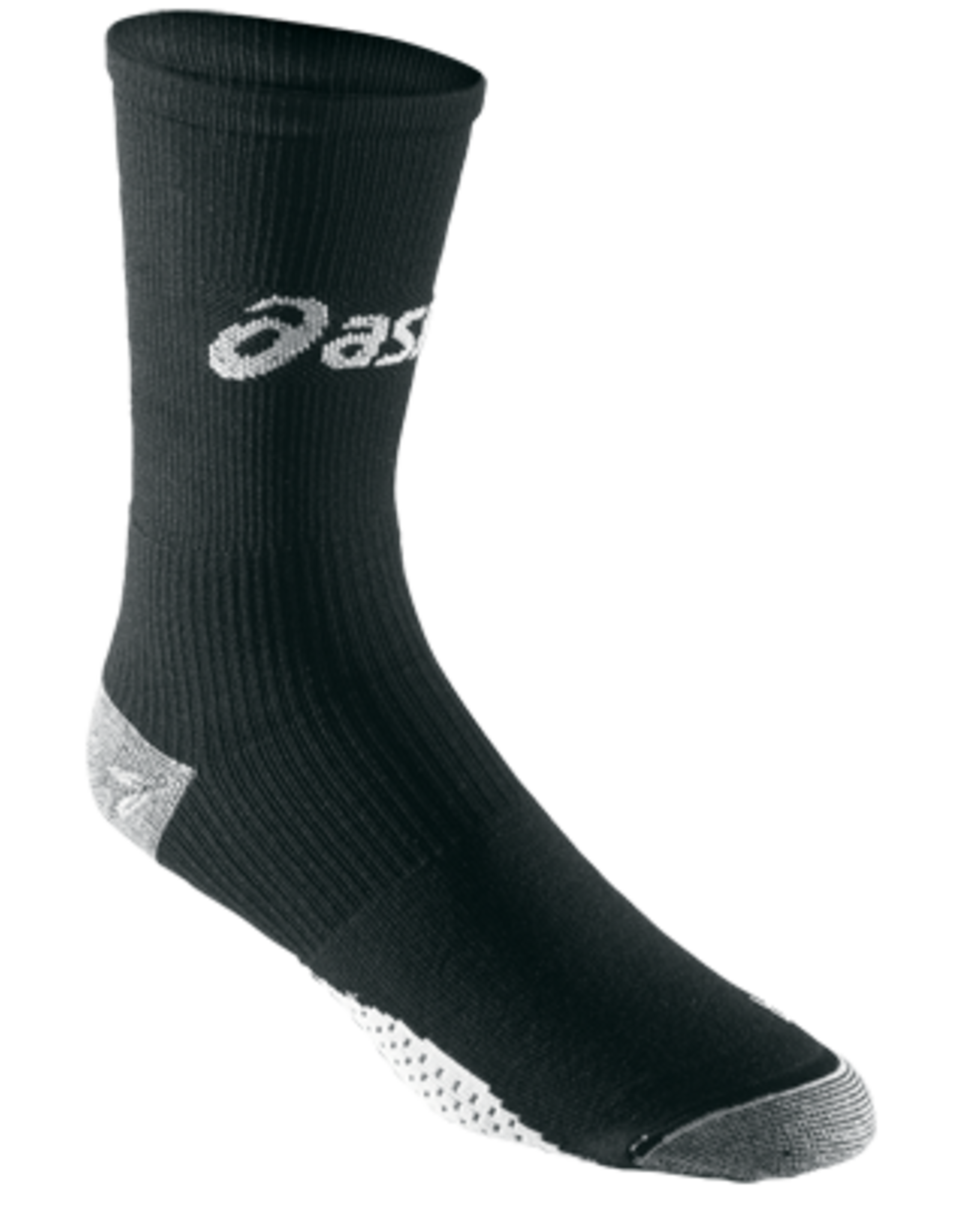 ASICS This sock's integrated mesh fabric adds cushioning in the heel & forefoot, & provides muscle support to the lower leg, thus optimizing performance.