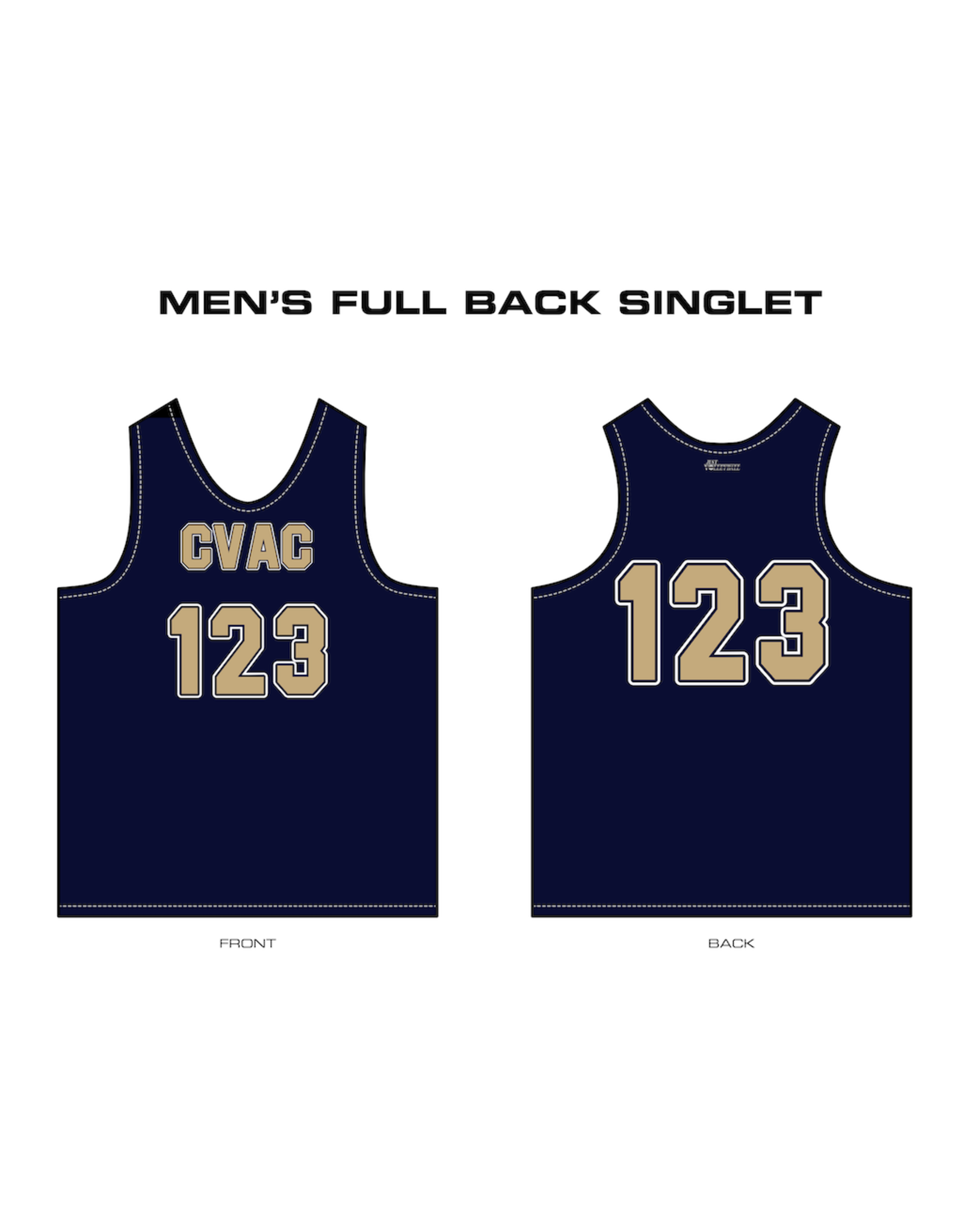 Just Volleyball Custom Track Singlets - Men’s