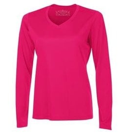 Authentic T-Shirt Company Pro Team Long Sleeve Tee, V-Neck - Ladies Sizes