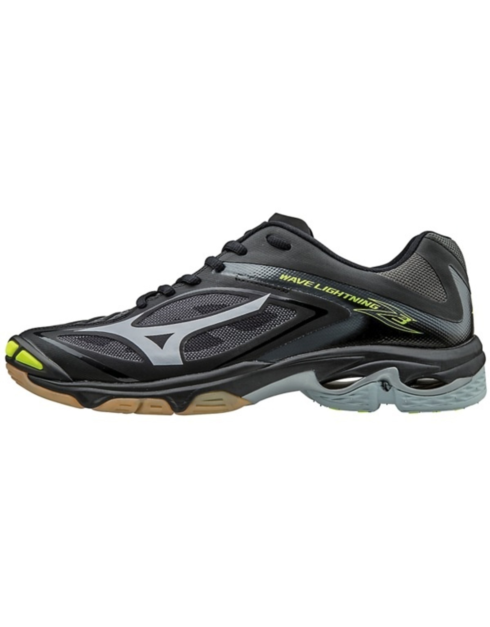 Mizuno The newest model of our classic Lightning shoe offered in a low-cut model. Updated with a better fit, you will feel more supported through your quick movements side to side. The new outsole with the Dura Shield feature was designed with your hitting appro