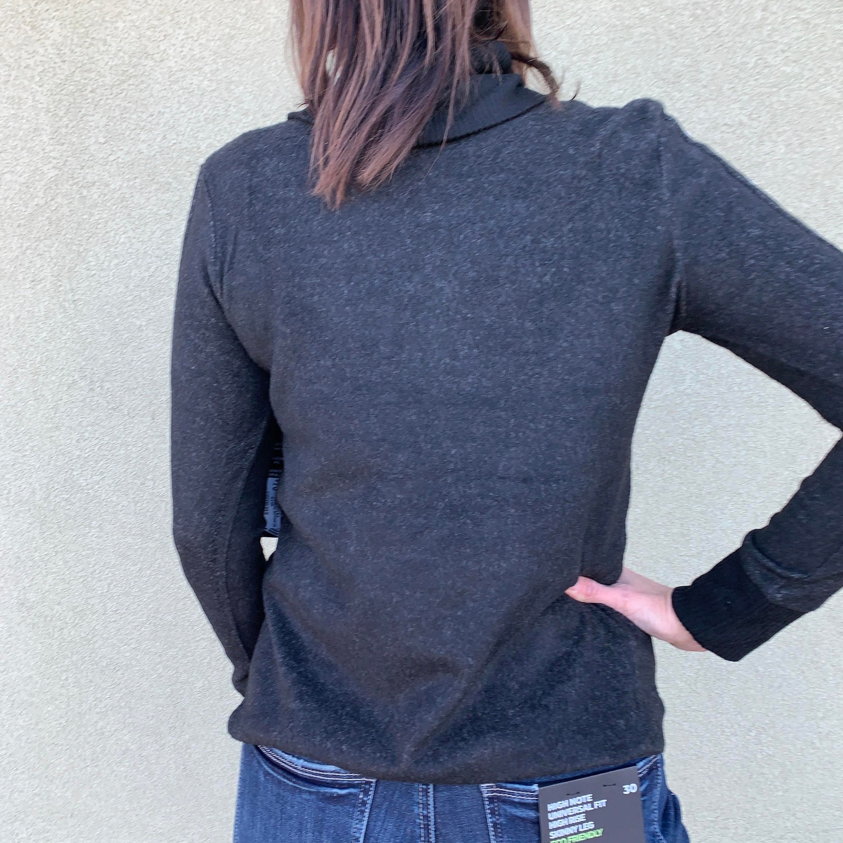 Motion Cowl Neck Sweater with Button Detail